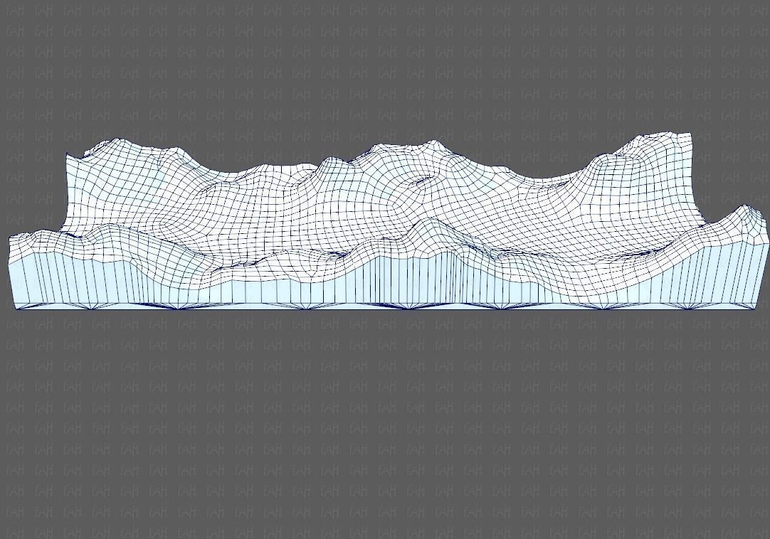 Terrain V03 Low-poly 3D model_13