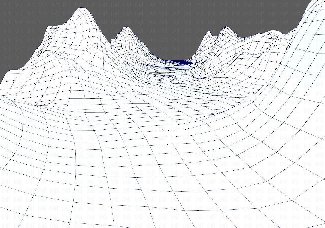 Terrain V03 Low-poly 3D model_36