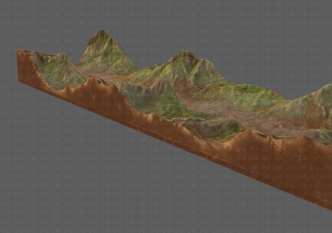 Terrain V03 Low-poly 3D model_24