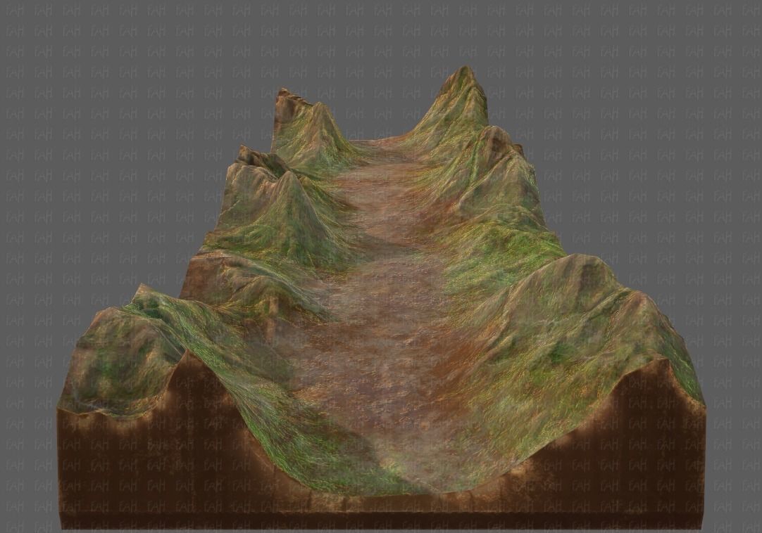 Terrain V03 Low-poly 3D model_23