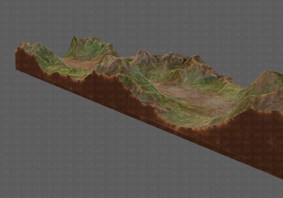 Terrain V03 Low-poly 3D model_20