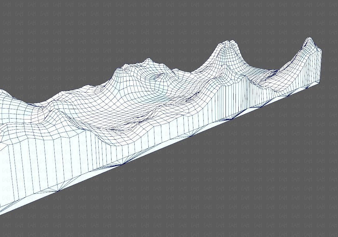 Terrain V03 Low-poly 3D model_30