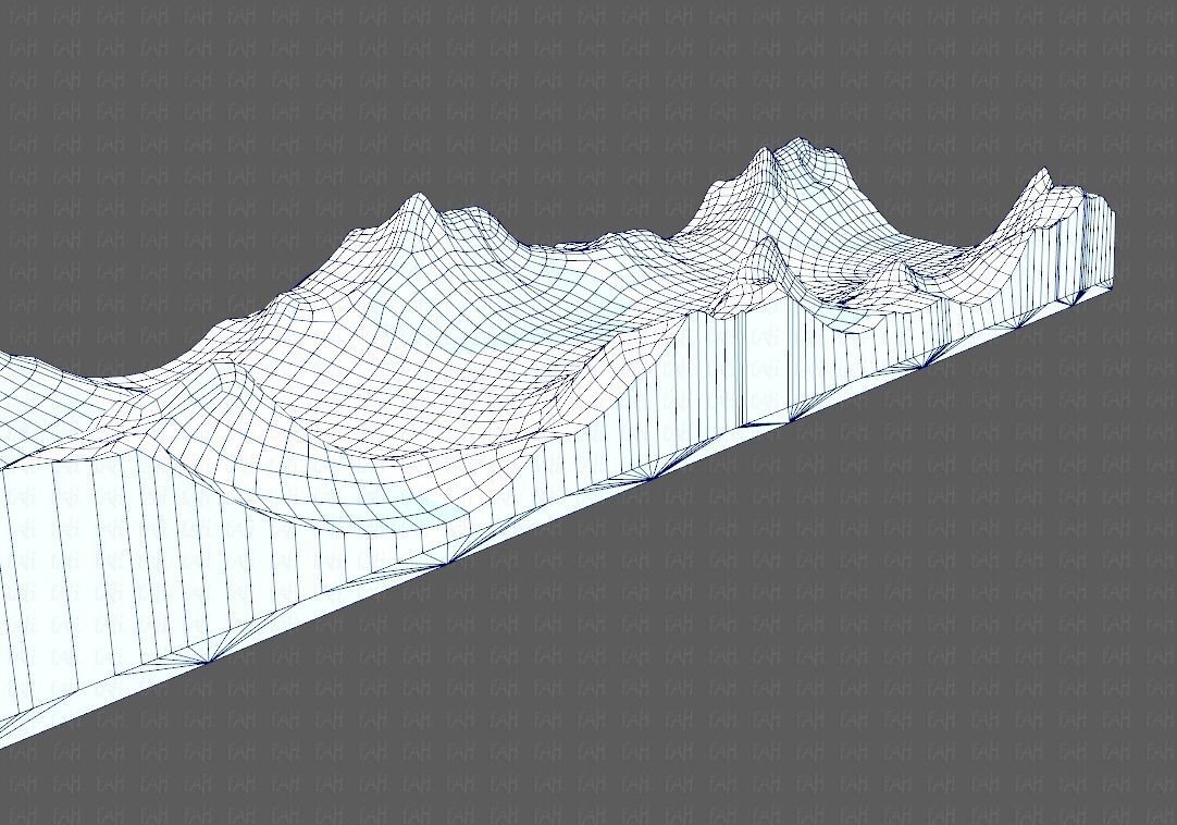 Terrain V03 Low-poly 3D model_26