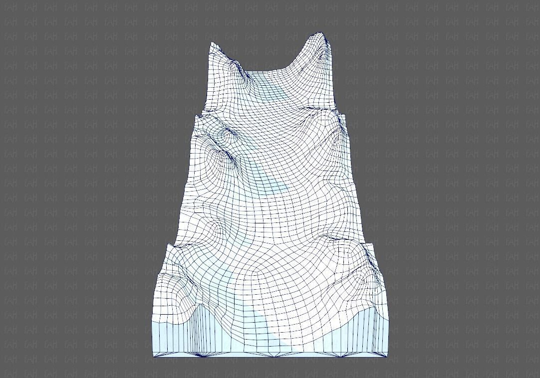 Terrain V03 Low-poly 3D model_15