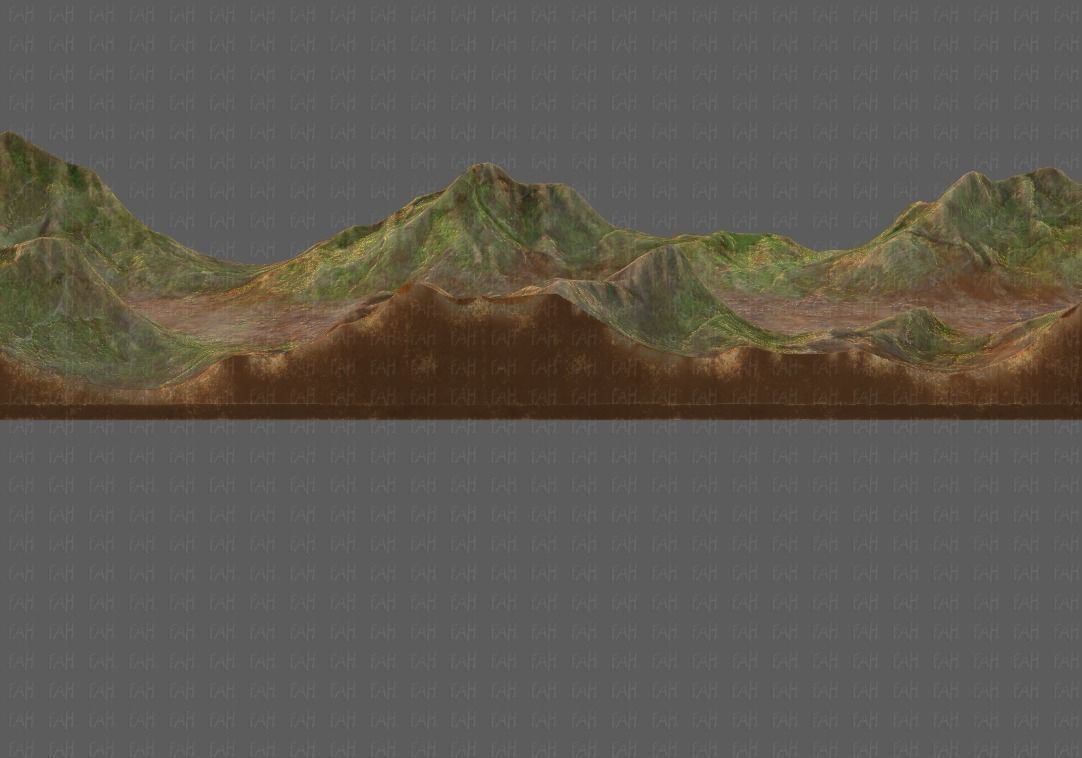 Terrain V03 Low-poly 3D model_17