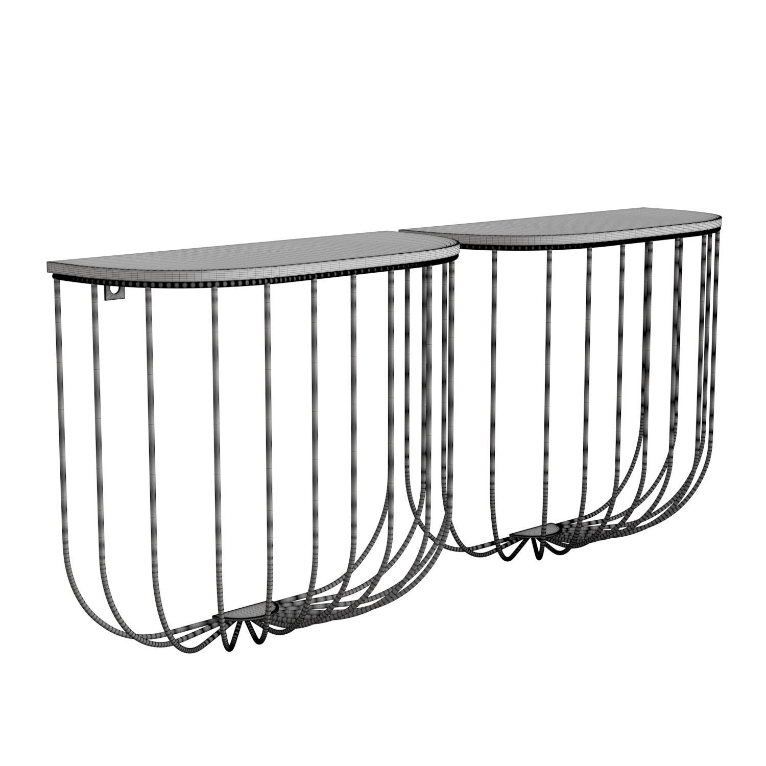 Cage Shelf 3D model_4