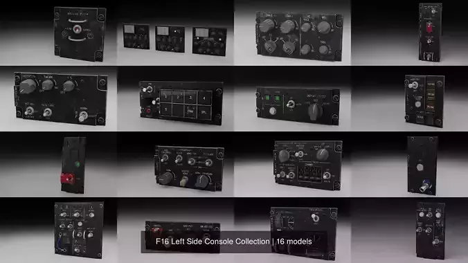 F16 Left Side Console Collection 
