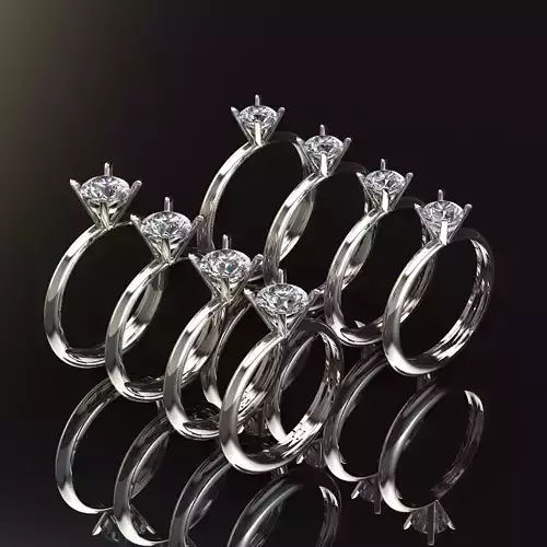 Solitaire Engagement Ring Classic Style 