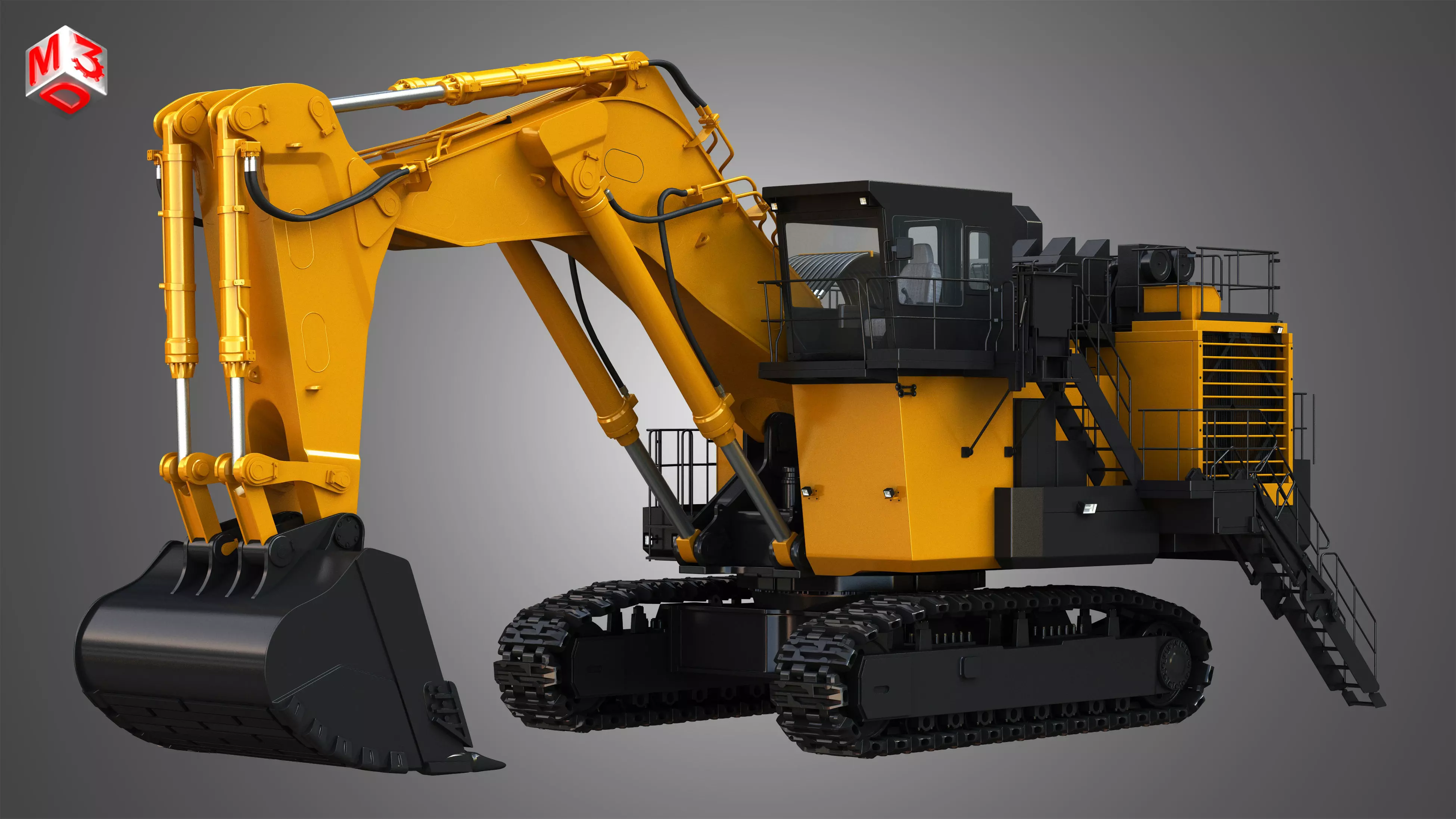 EX8000-6 - Hydraulic Mining Excavator 3D model_0