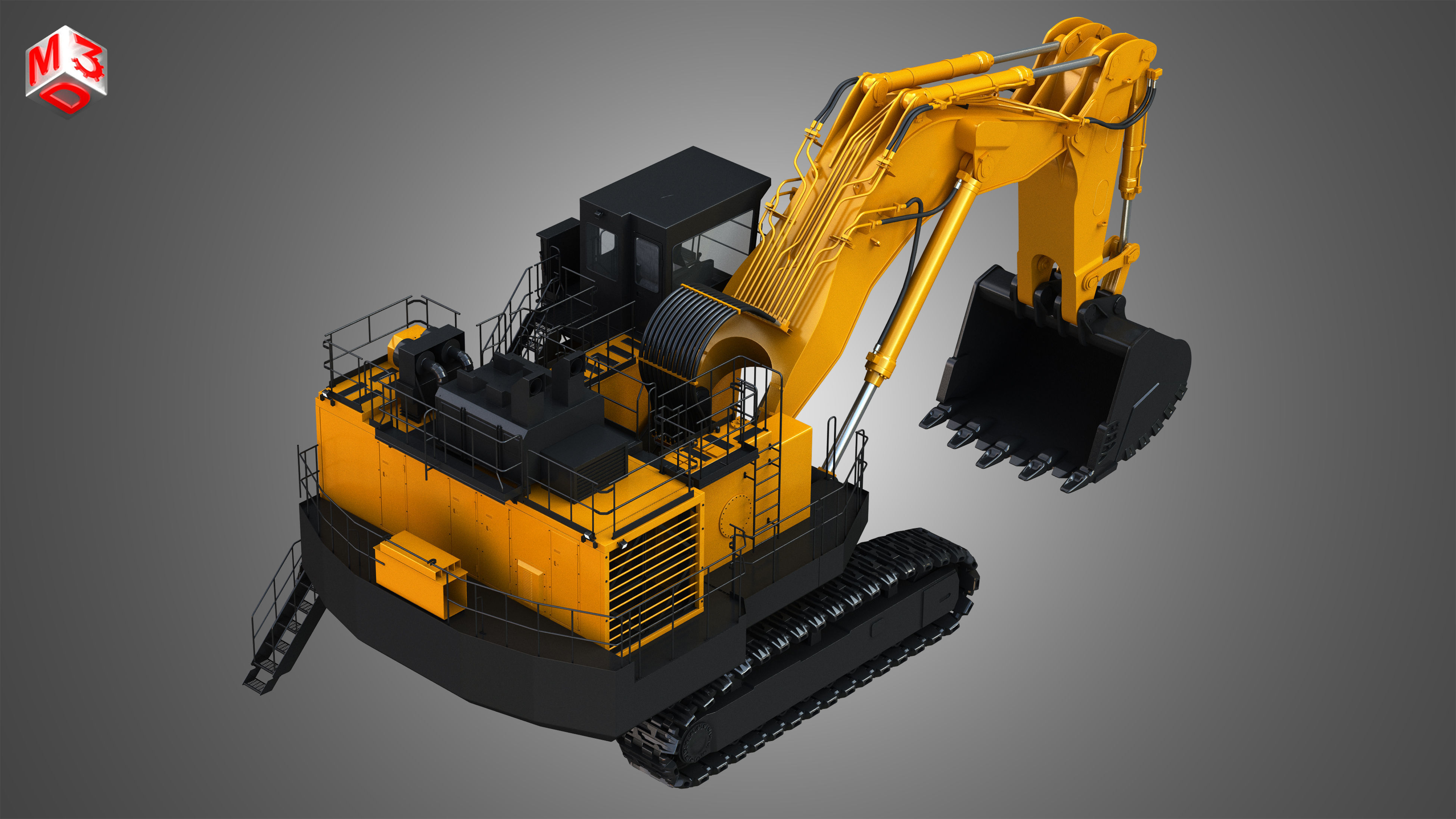 EX8000-6 - Hydraulic Mining Excavator 3D model_7
