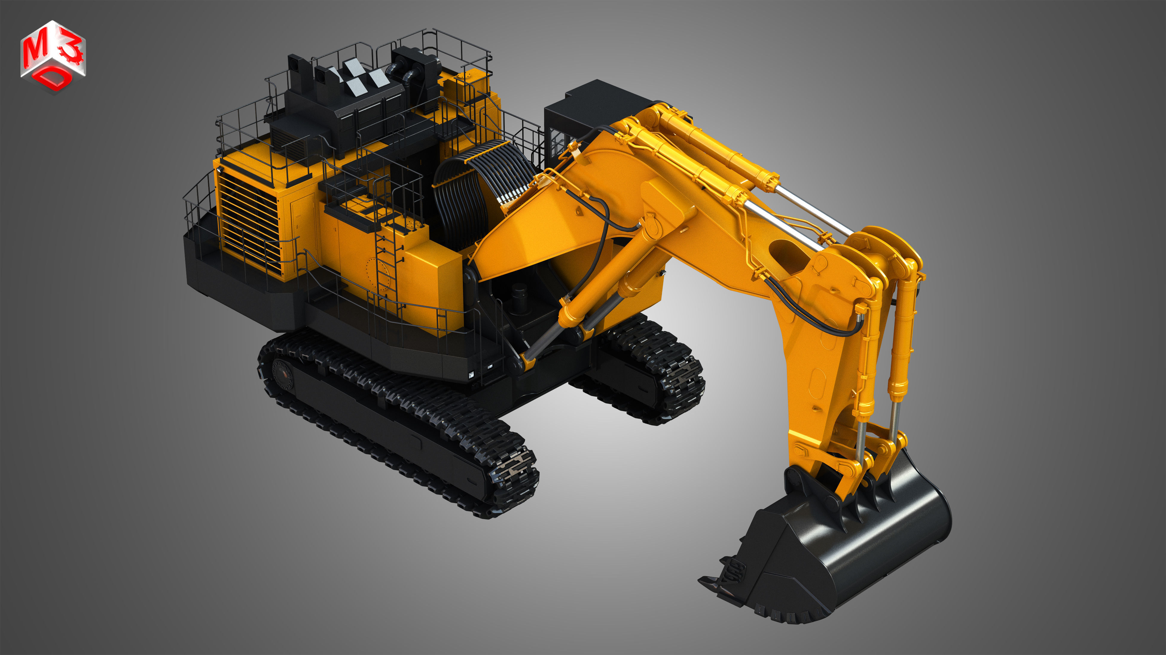 EX8000-6 - Hydraulic Mining Excavator 3D model_8