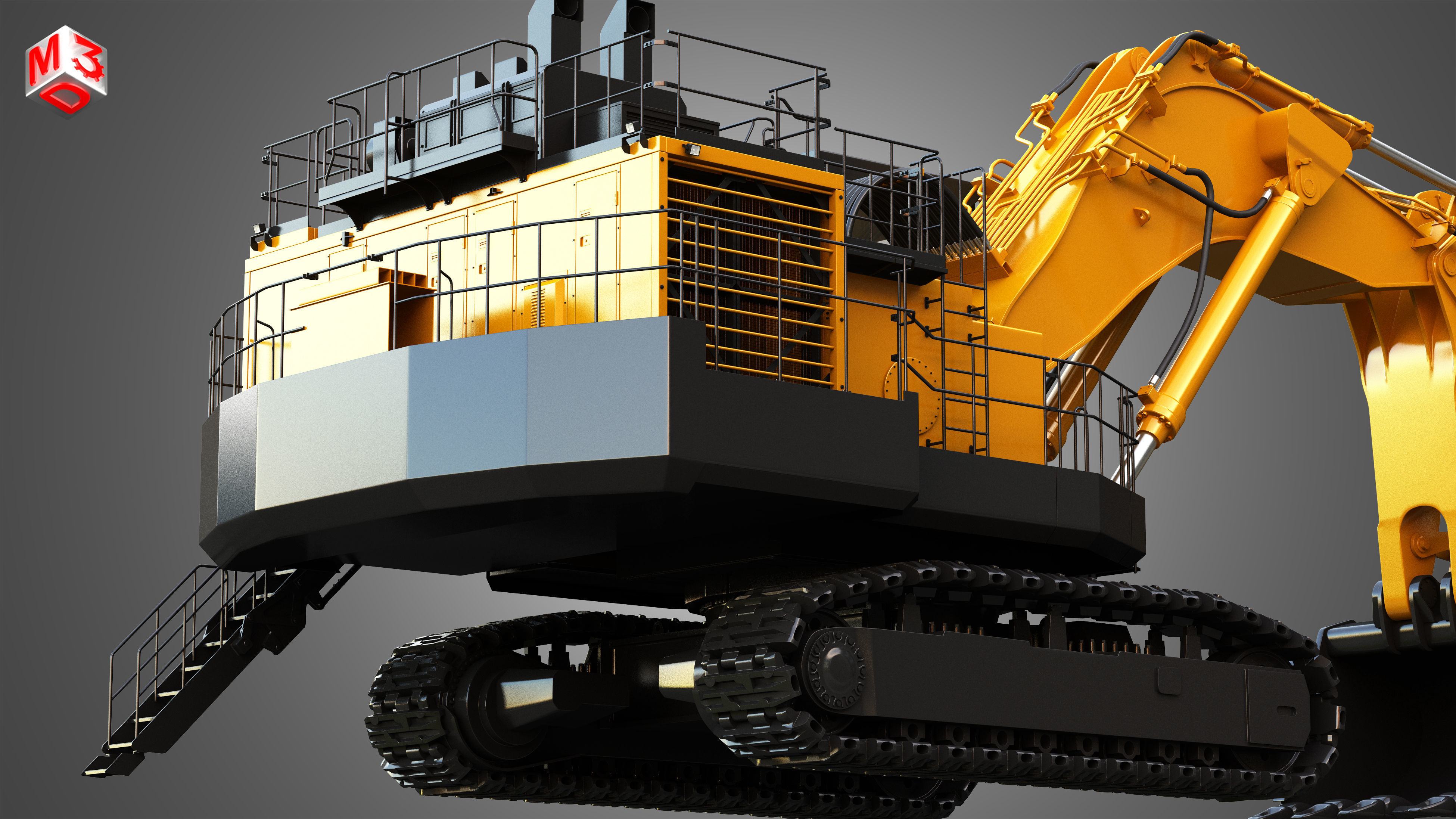 EX8000-6 - Hydraulic Mining Excavator 3D model_14