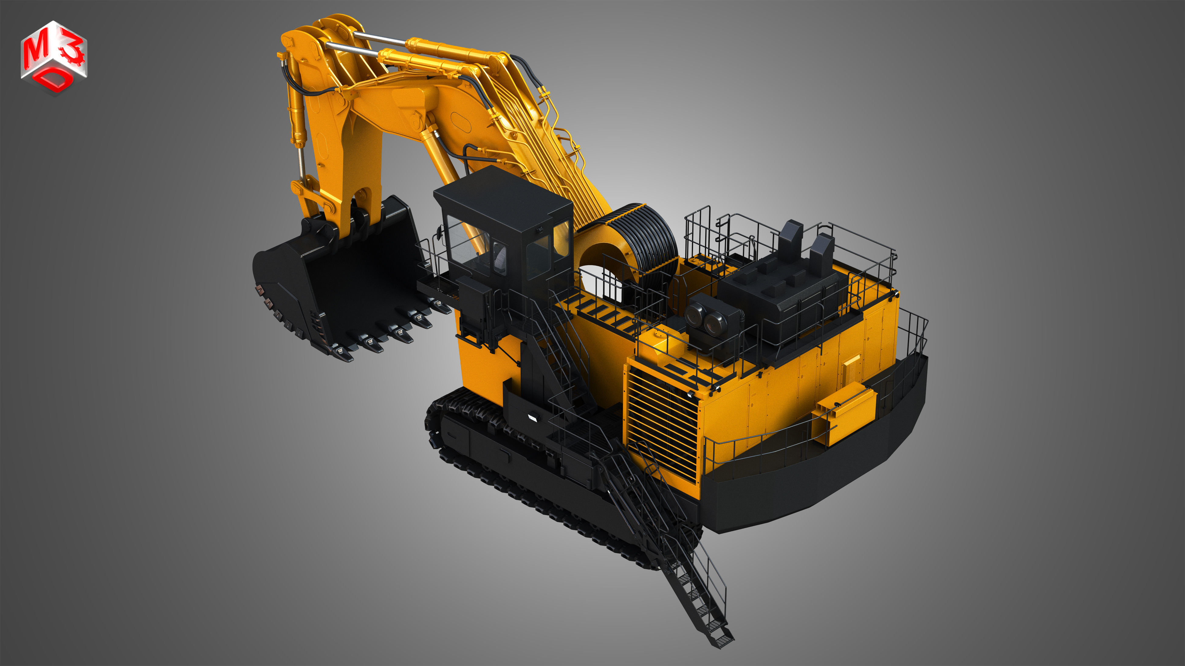 EX8000-6 - Hydraulic Mining Excavator 3D model_9