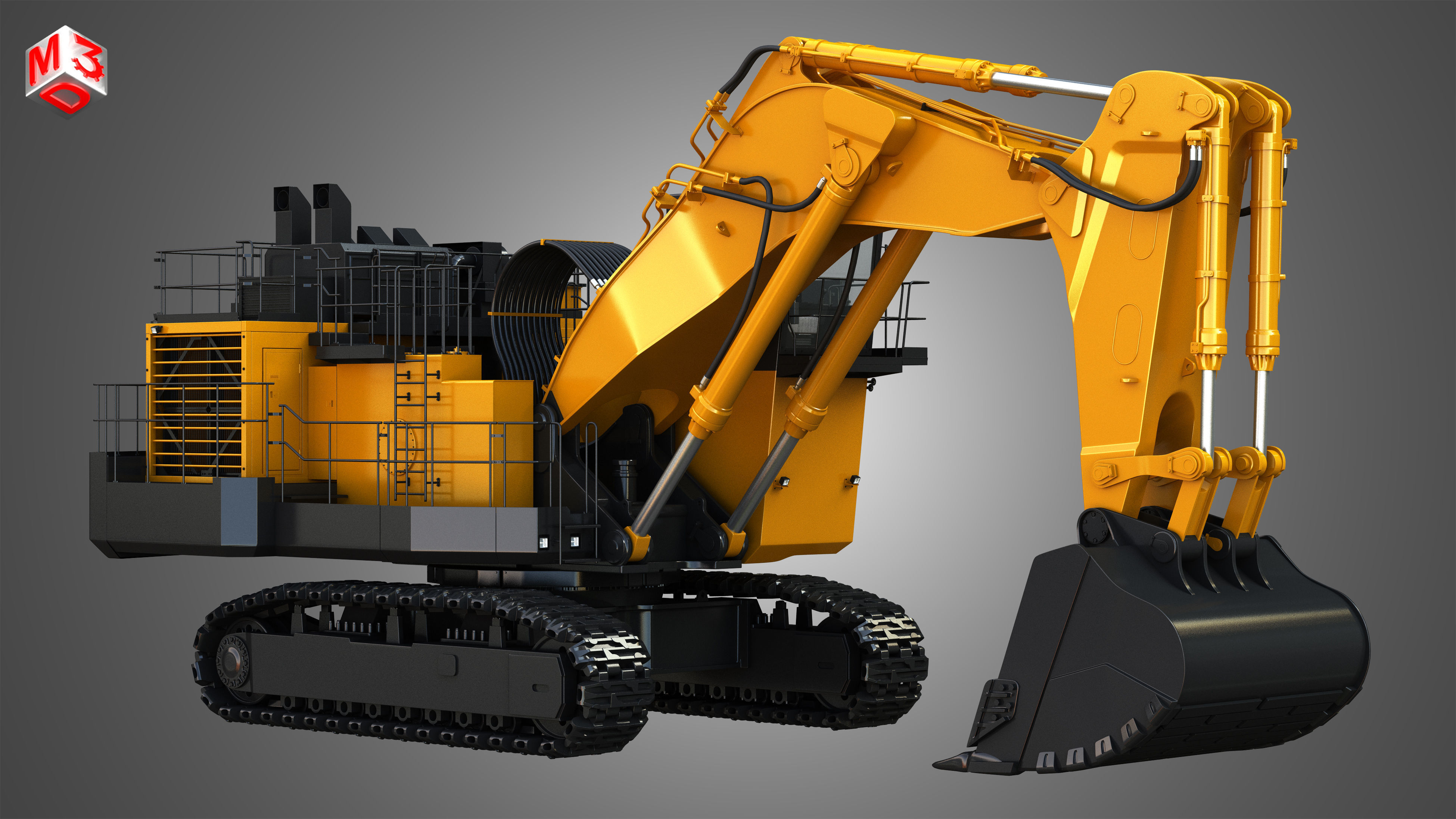 EX8000-6 - Hydraulic Mining Excavator 3D model_2