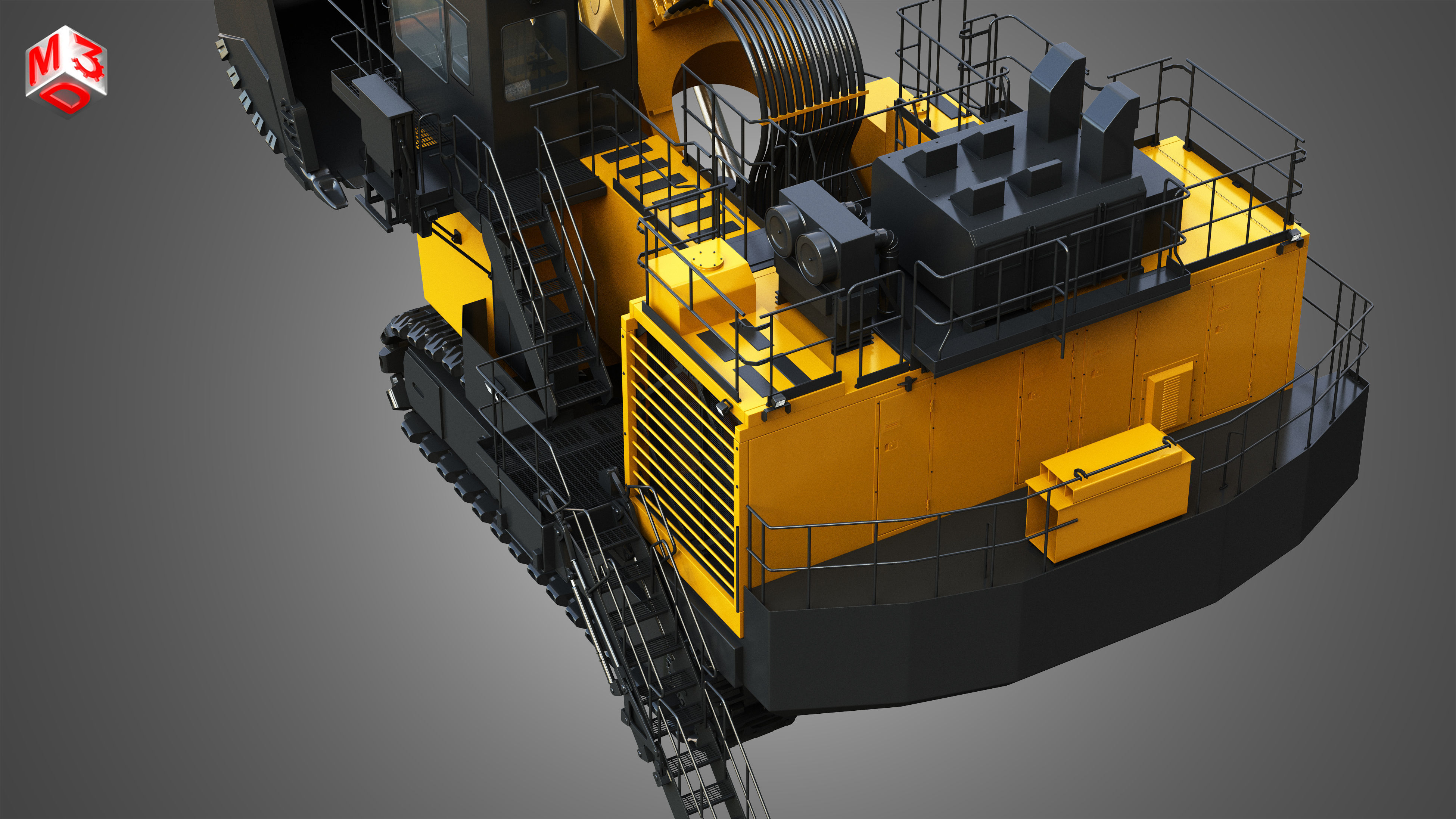 EX8000-6 - Hydraulic Mining Excavator 3D model_11