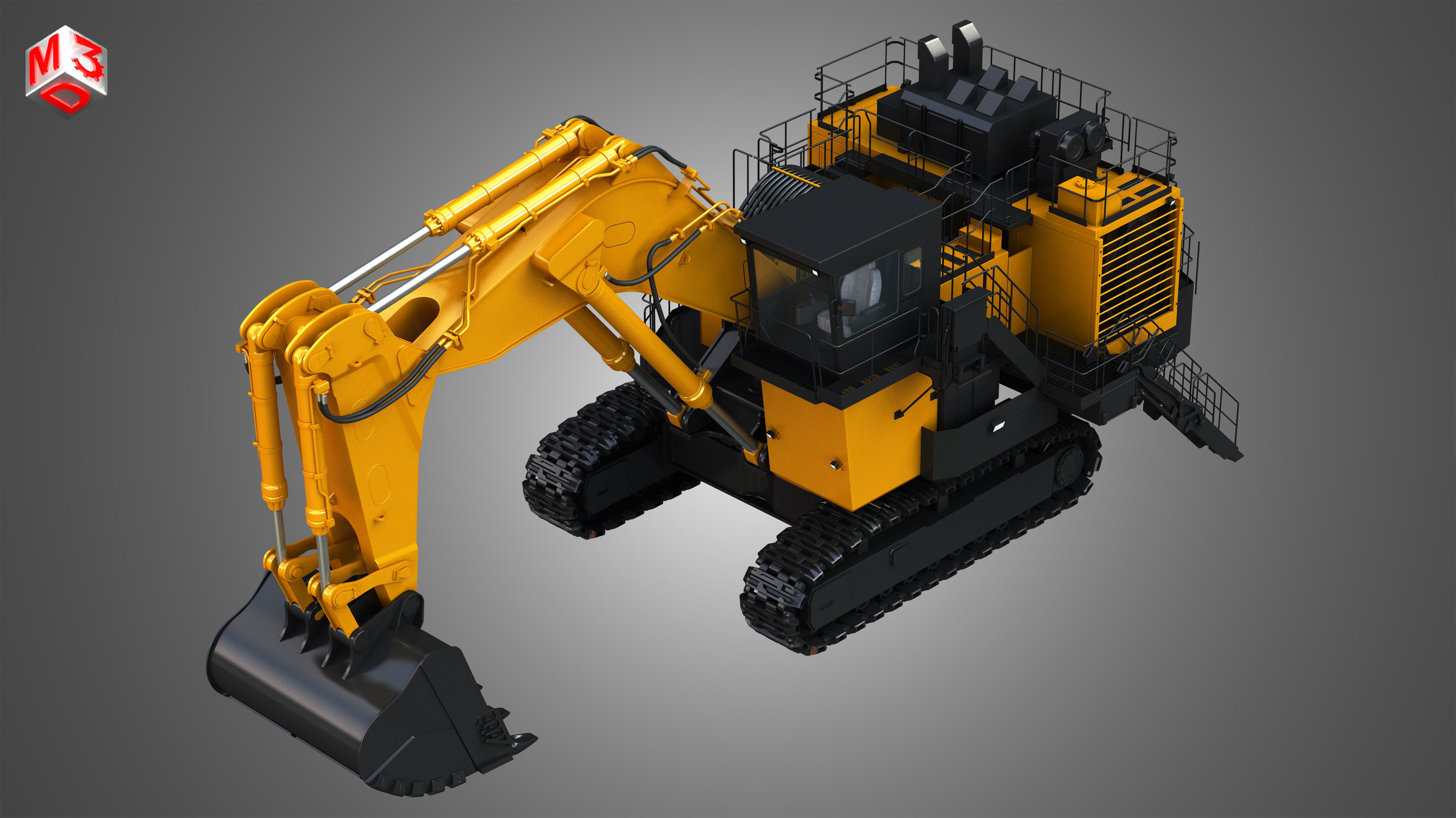 EX8000-6 - Hydraulic Mining Excavator 3D model_6