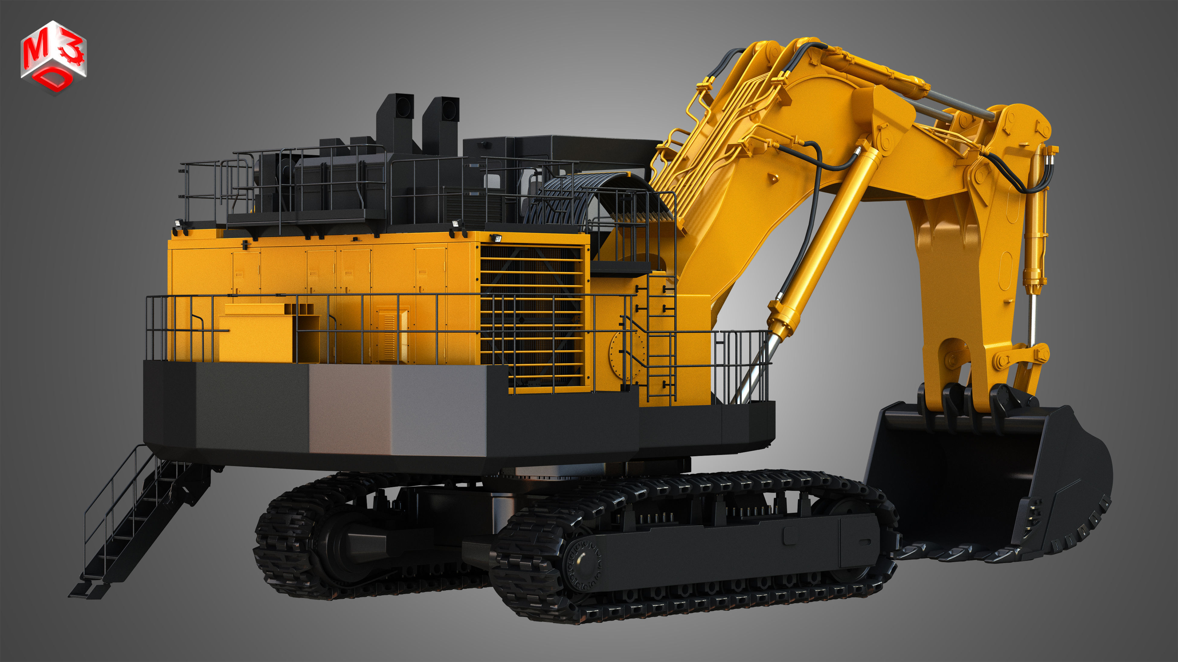 EX8000-6 - Hydraulic Mining Excavator 3D model_1