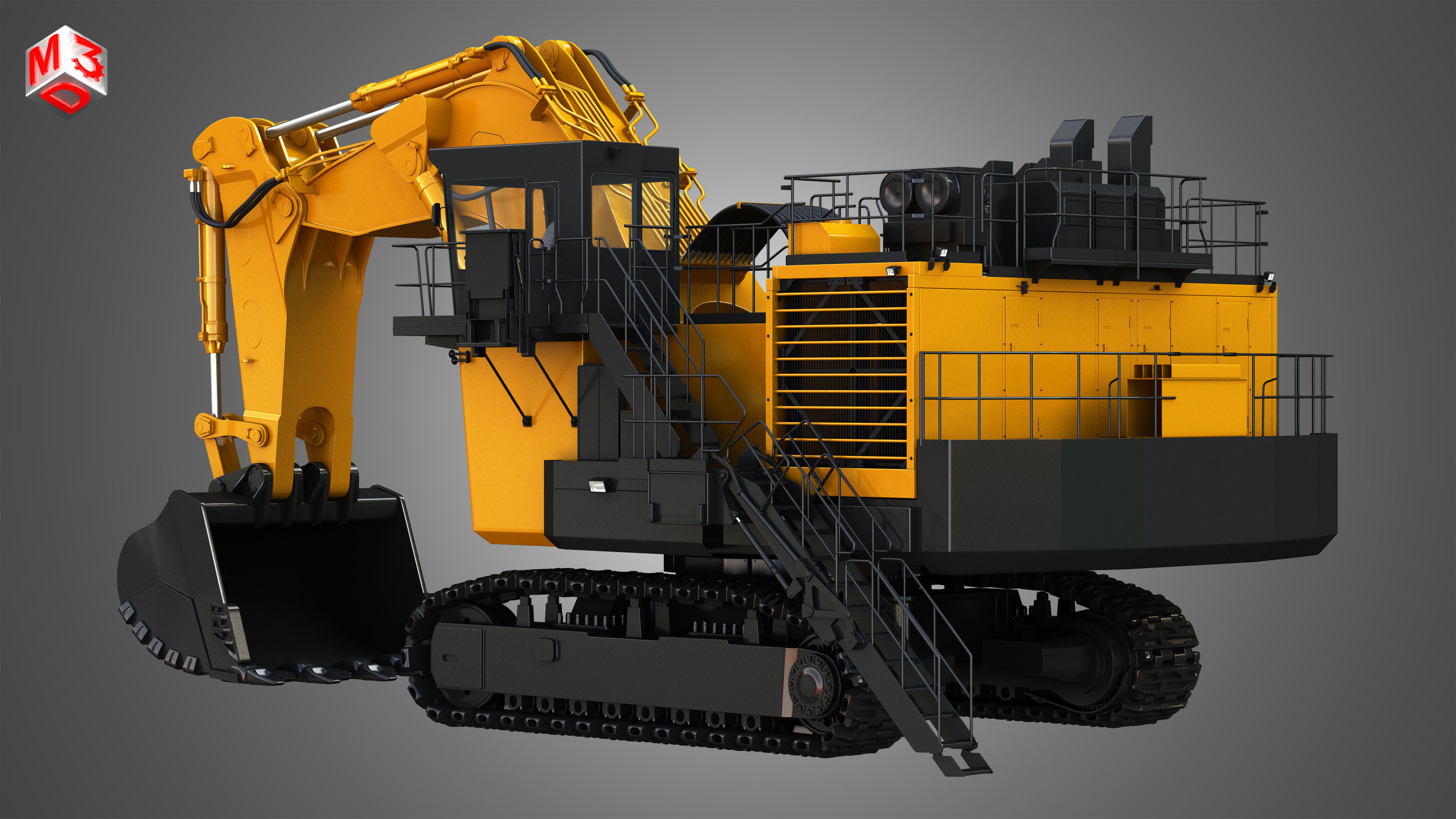 EX8000-6 - Hydraulic Mining Excavator 3D model_3