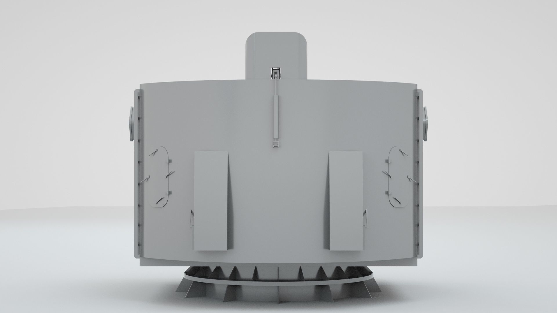 5 inch - 127mm Twin Naval Gun Mk12 Mk32 Mk38 3D model_2