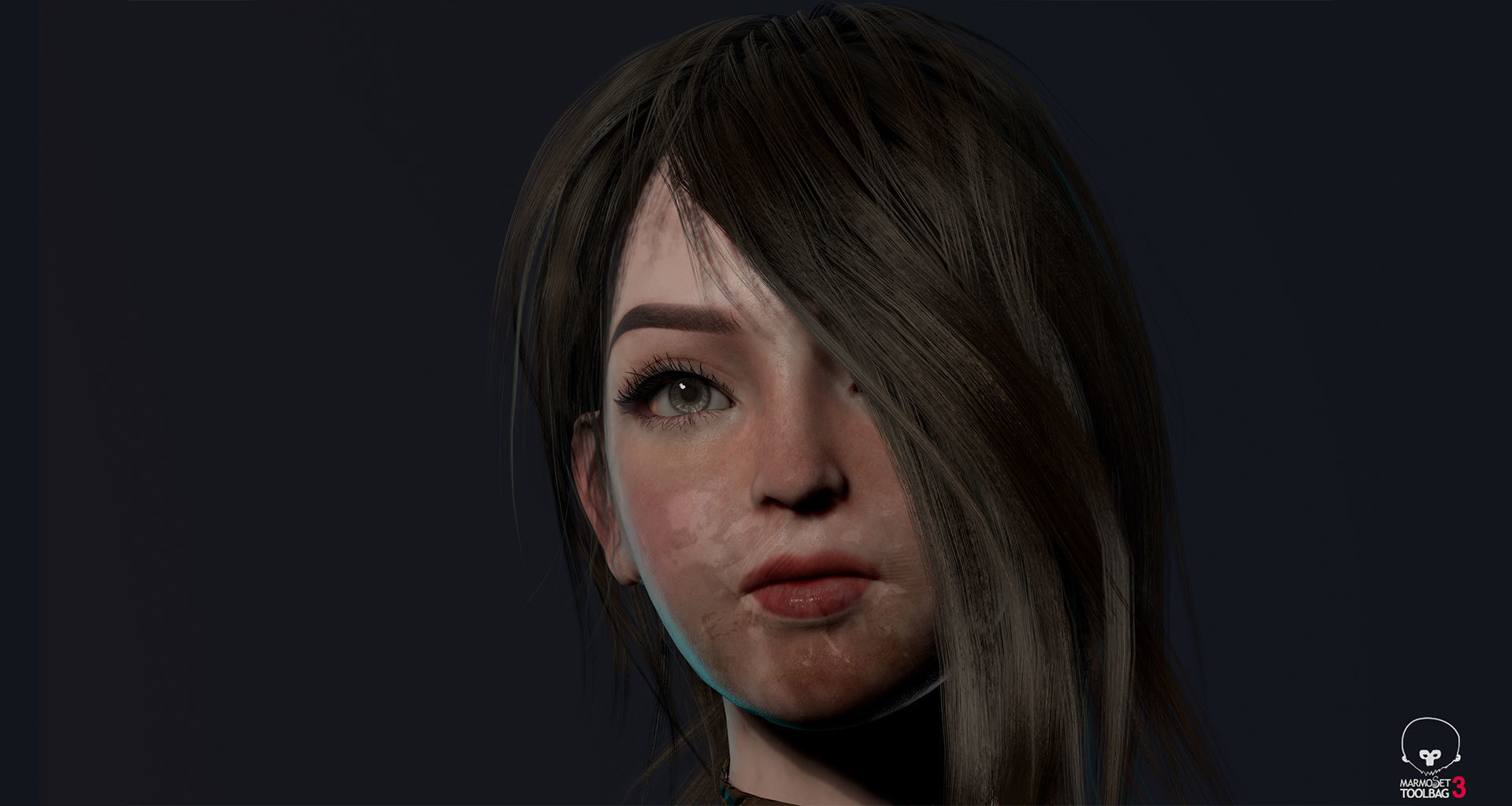Survivor Girl 1 Game Ready Low-poly 3D model Low-poly 3D model_8