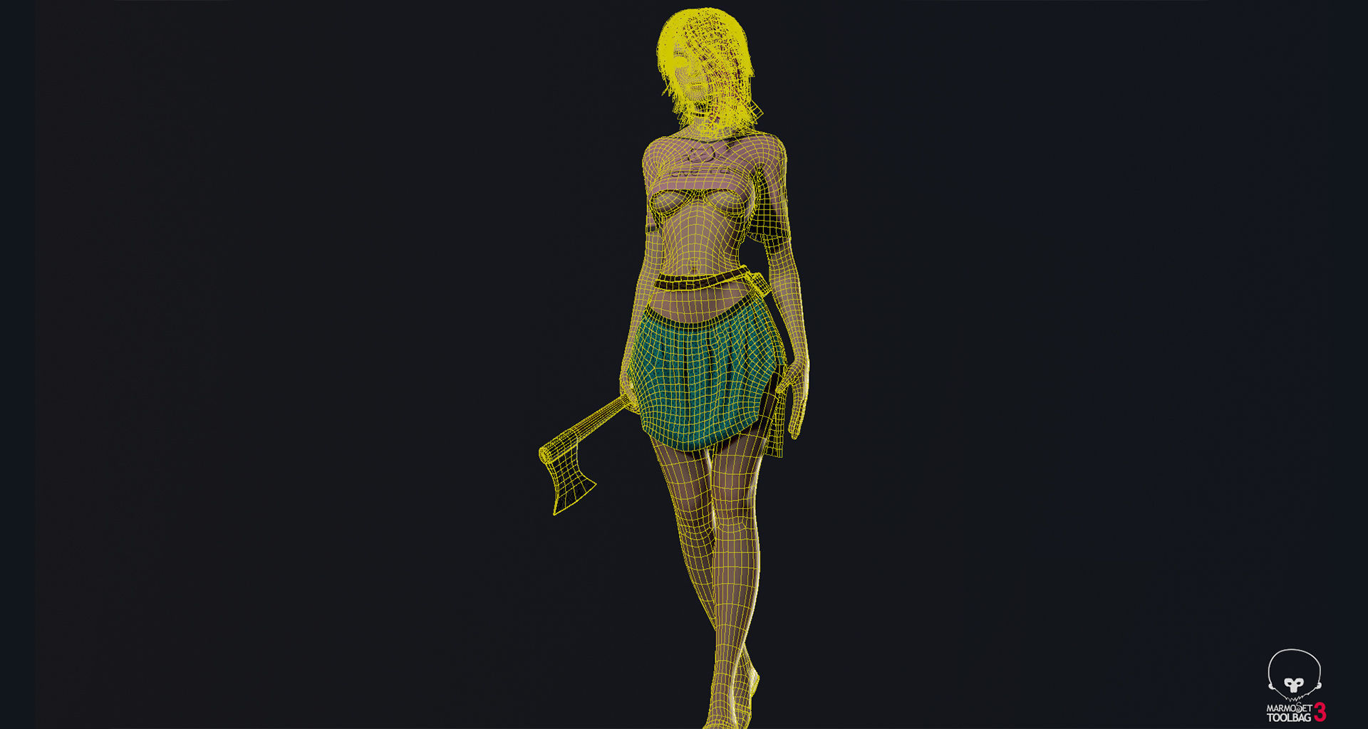 Survivor Girl 1 Game Ready Low-poly 3D model Low-poly 3D model_19