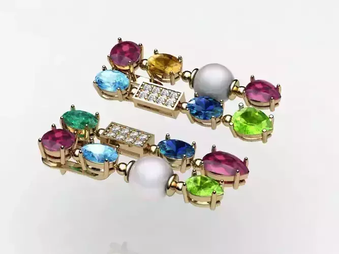 Earrings Bulgari ready for 3d print