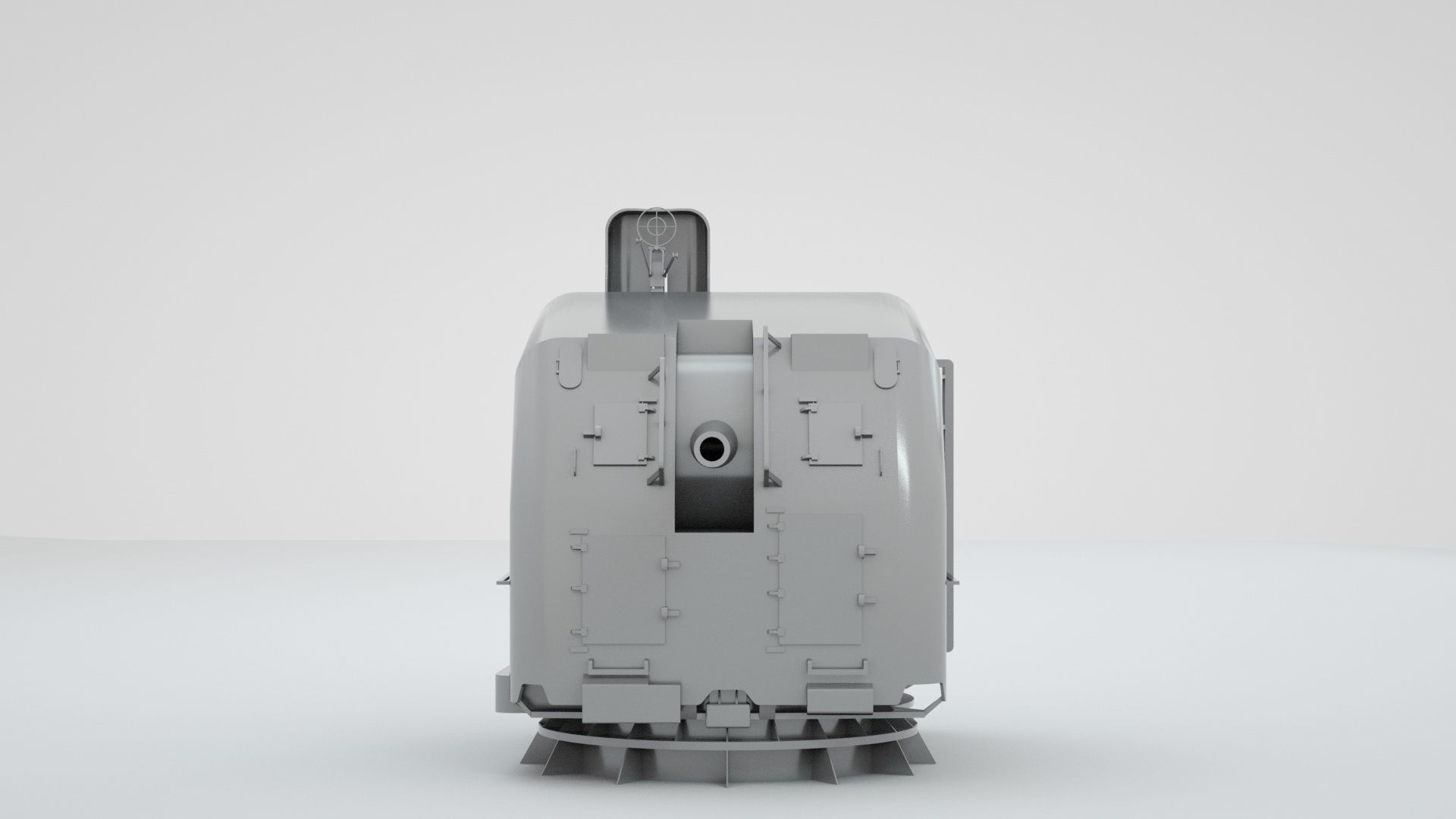 5 inch - 127mm Single Naval Gun Mk30 3D model_3