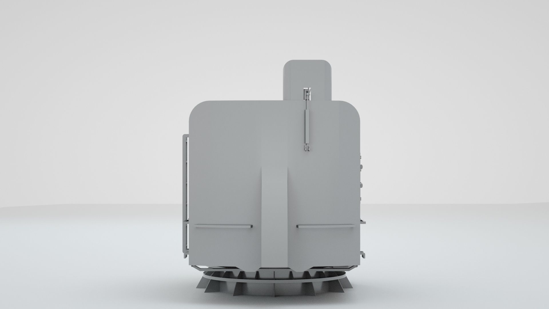 5 inch - 127mm Single Naval Gun Mk30 3D model_2