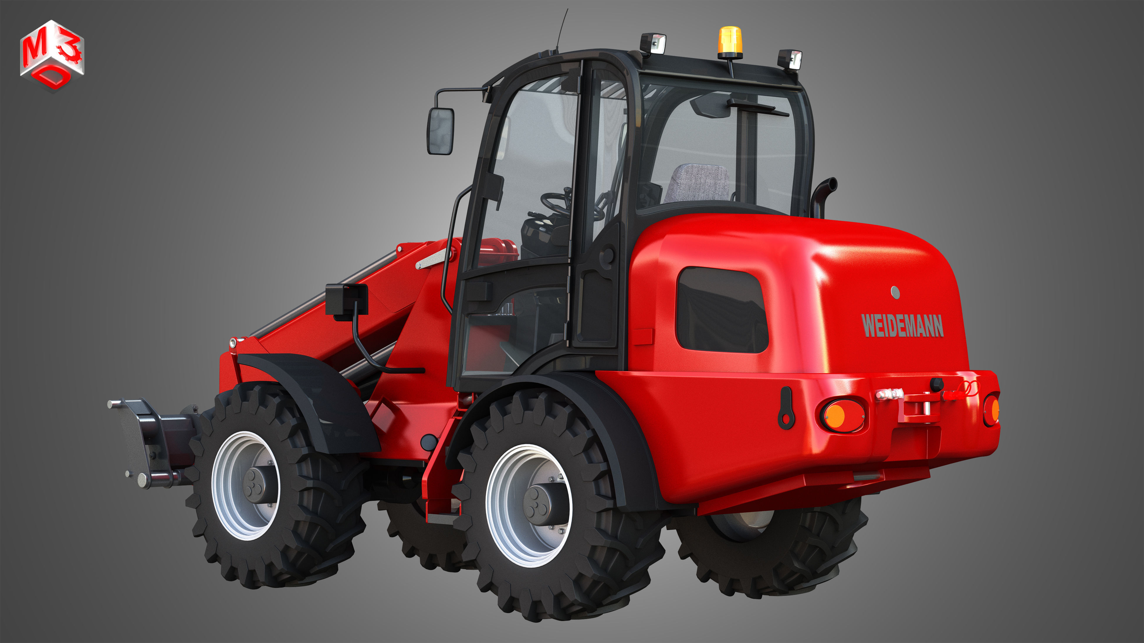 Weidemann 4070 - CX100 Telescopic Loader 3D model_3
