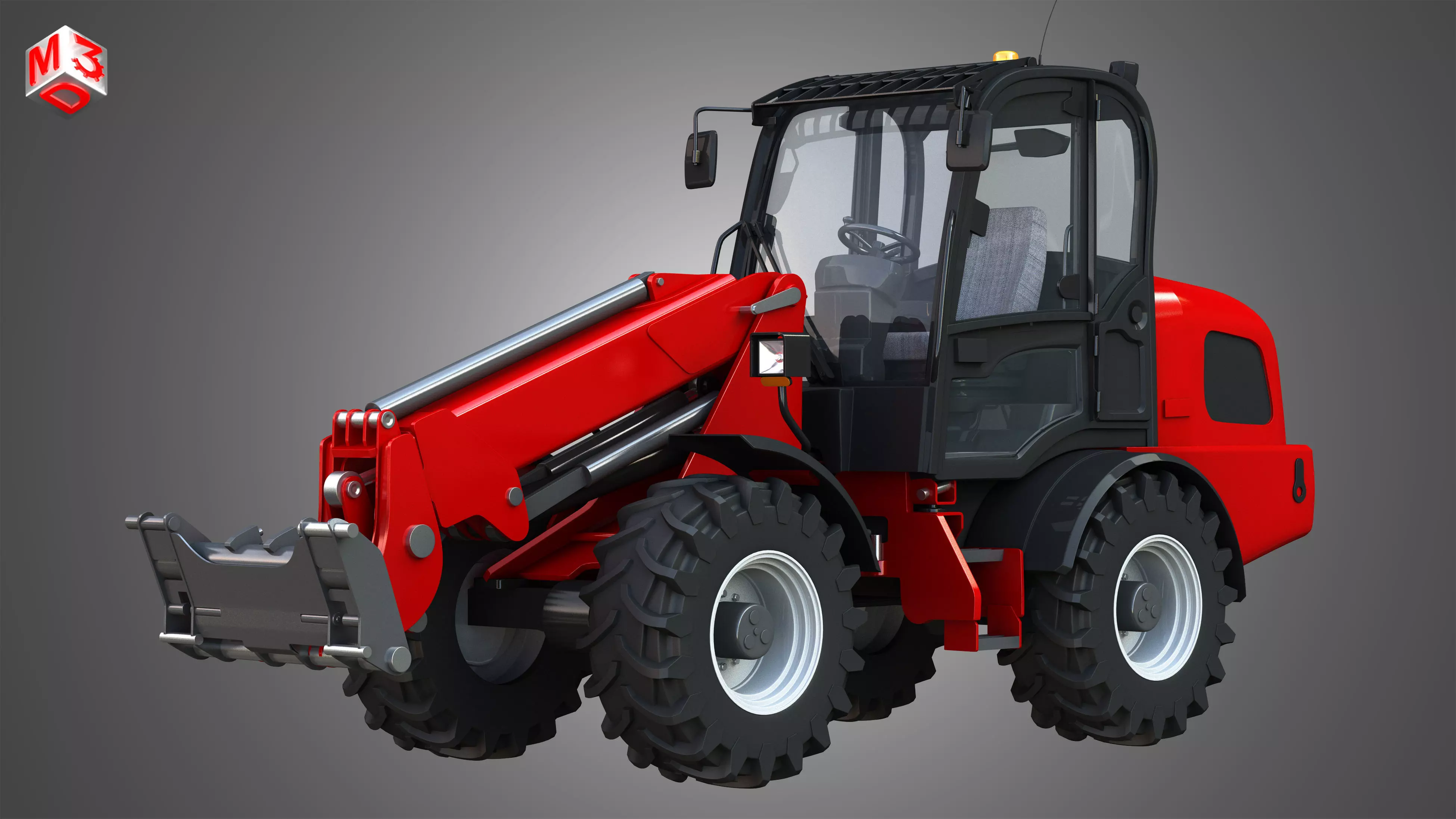 Weidemann 4070 - CX100 Telescopic Loader 3D model_0