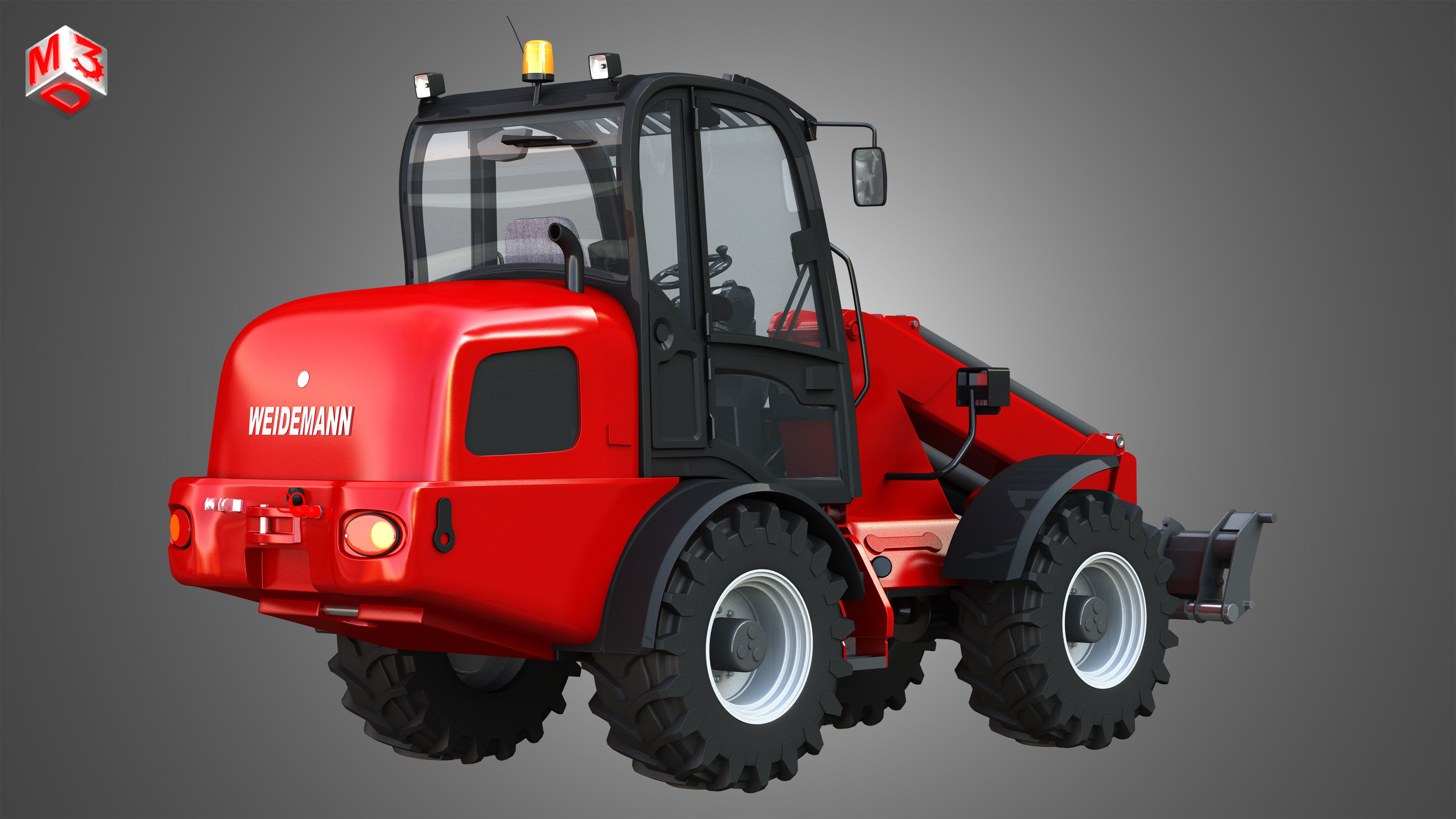 Weidemann 4070 - CX100 Telescopic Loader 3D model_1