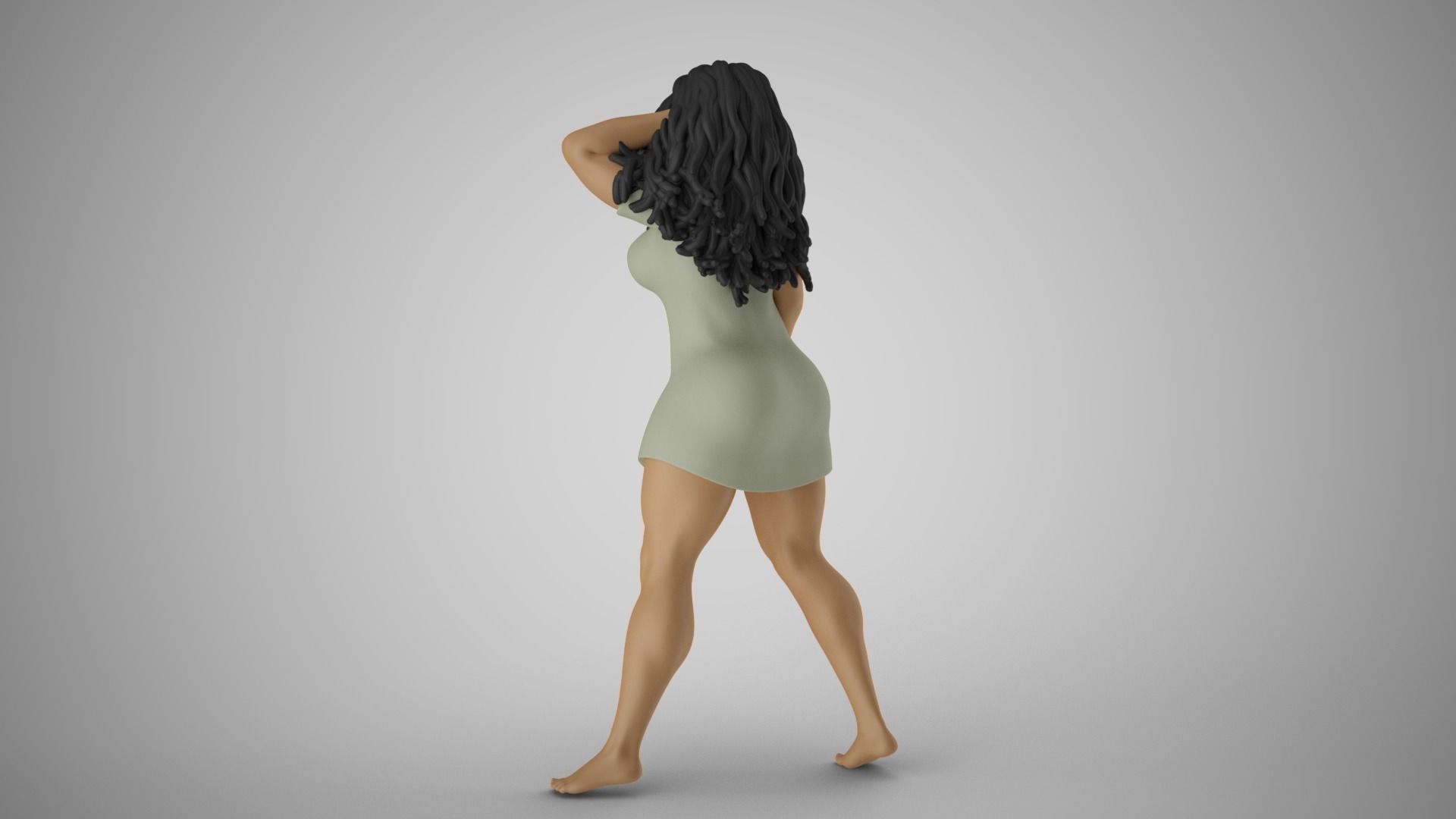 Girl Captivating Scent 2 3D print model_8