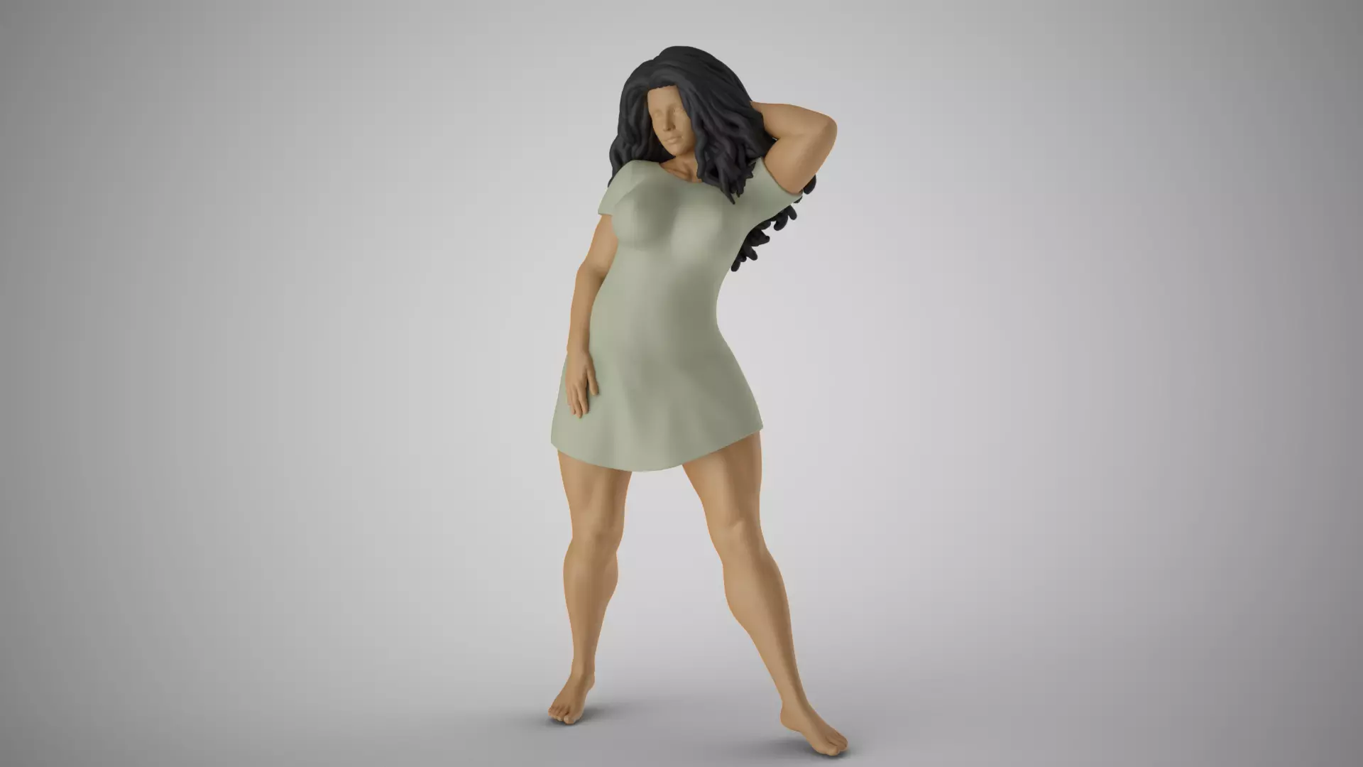 Girl Captivating Scent 2 3D print model_0