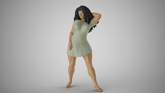 Girl Captivating Scent 2 3D print model