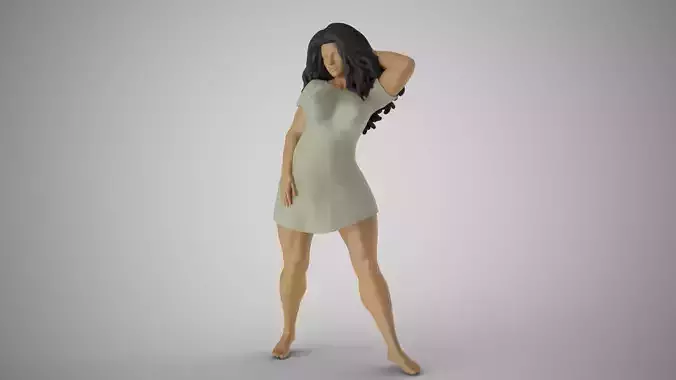 Girl Captivating Scent 2 3D print model