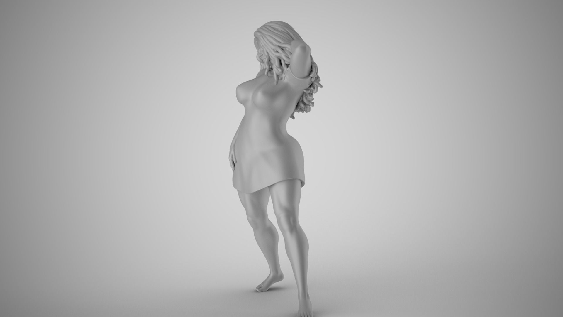 Girl Captivating Scent 2 3D print model_1