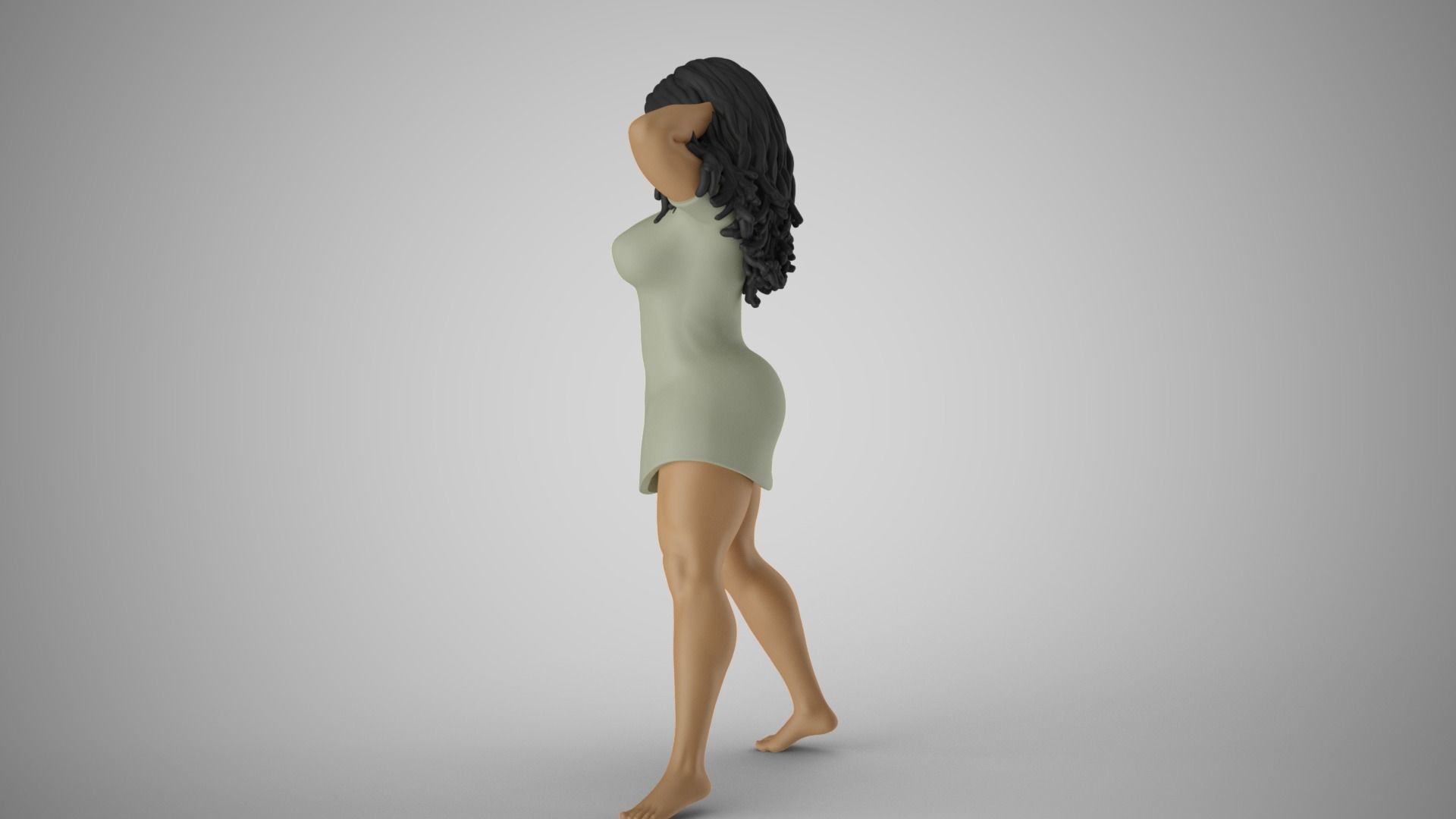 Girl Captivating Scent 2 3D print model_9