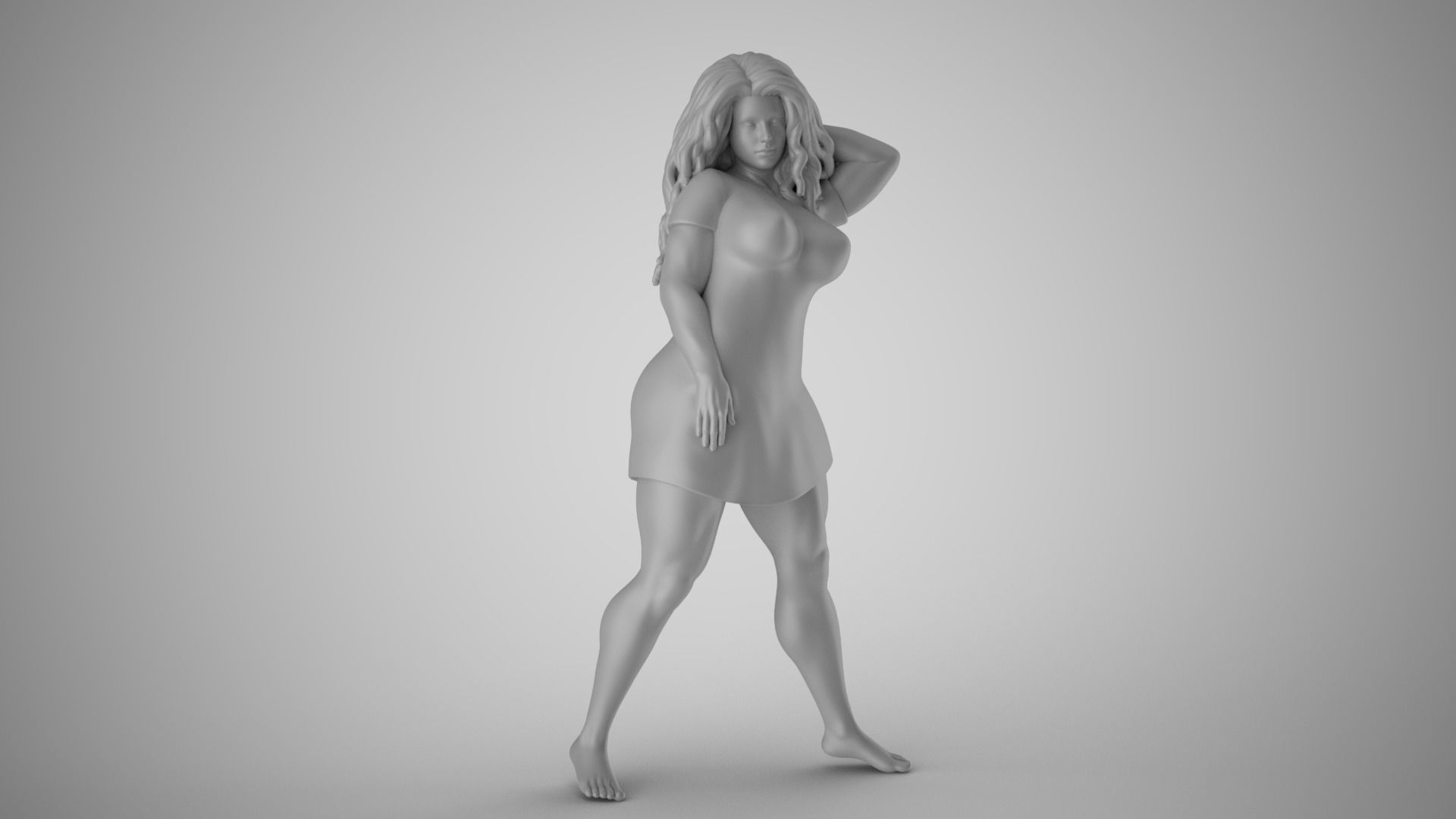 Girl Captivating Scent 2 3D print model_3