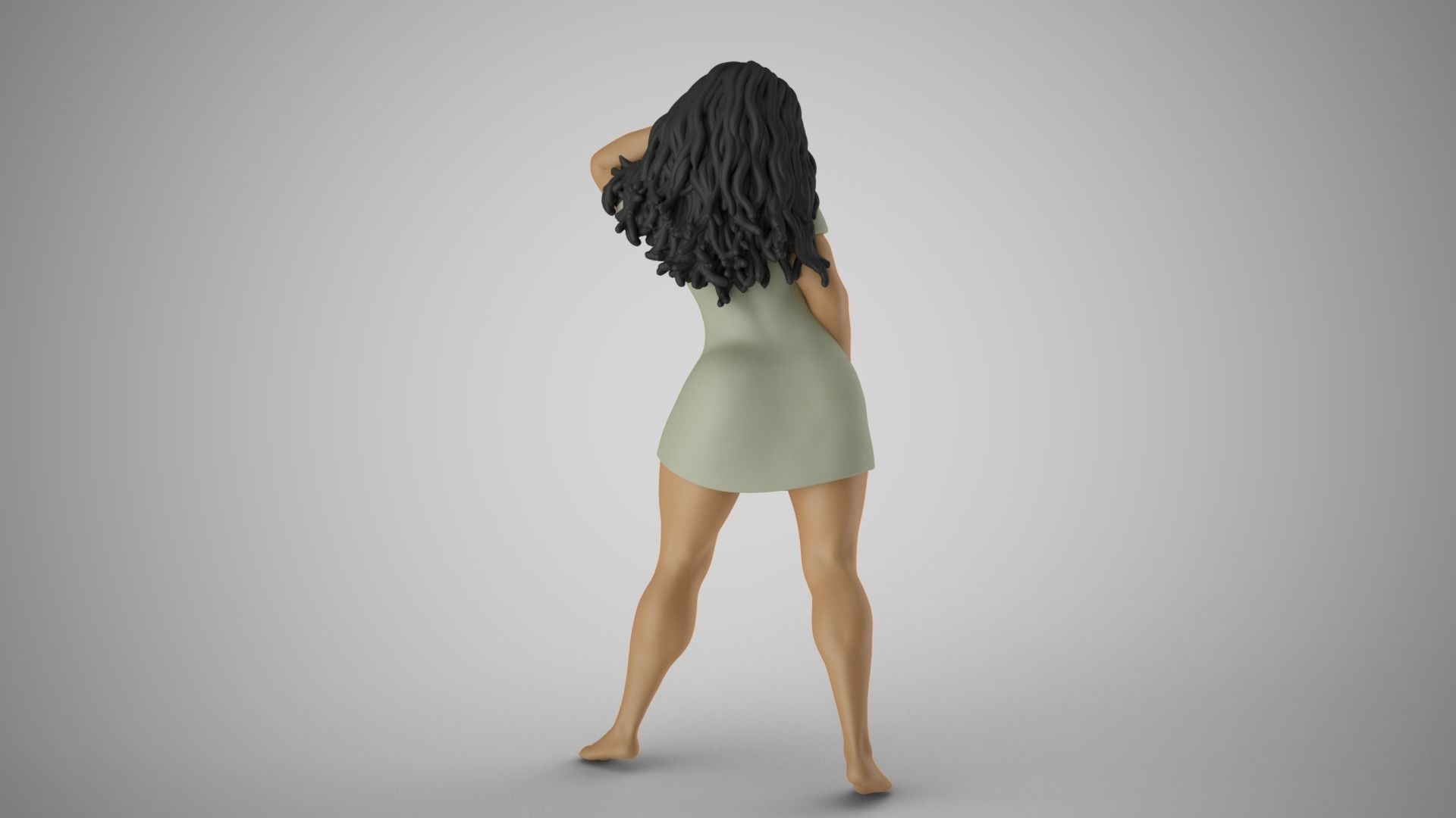 Girl Captivating Scent 2 3D print model_7