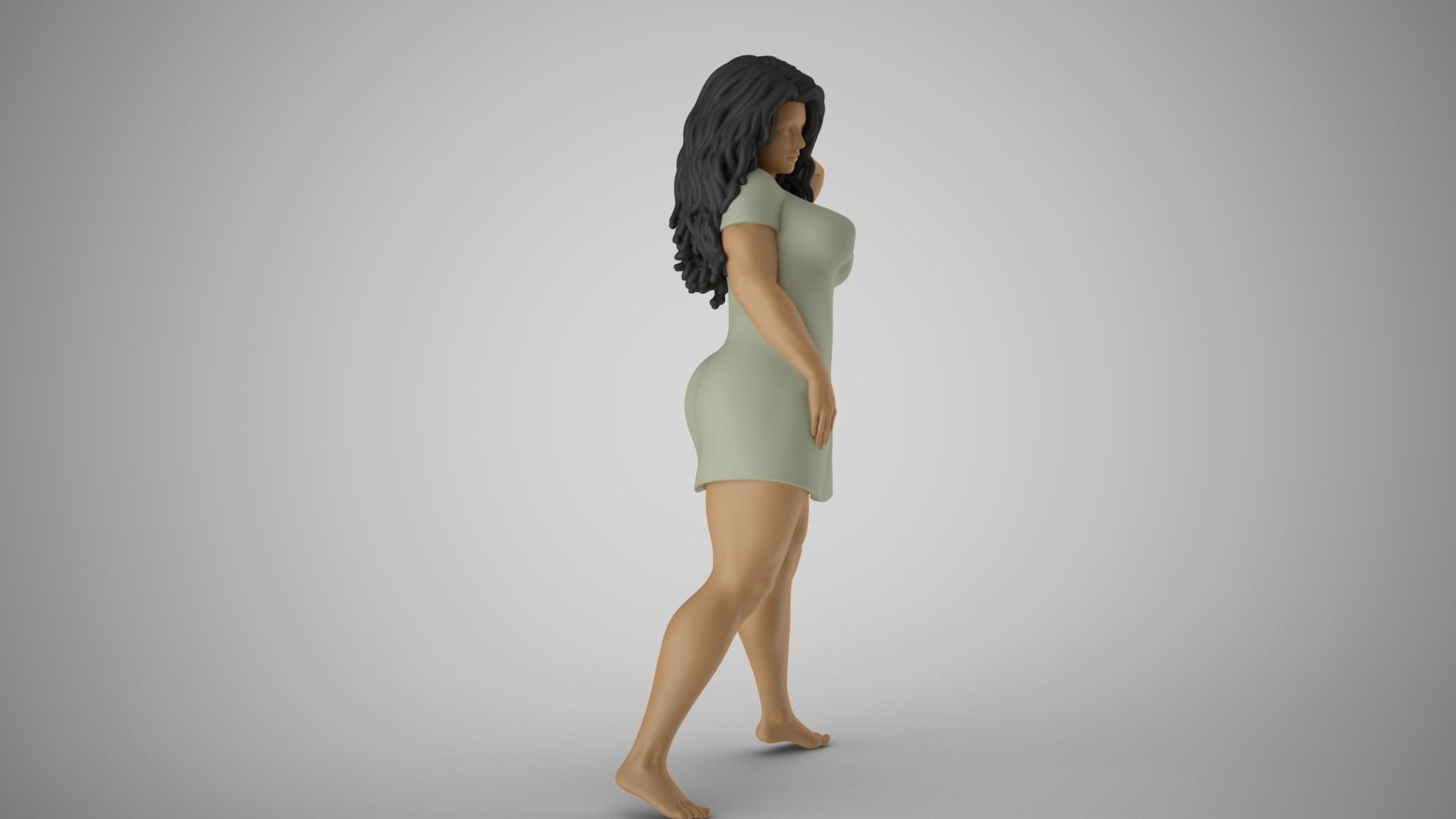 Girl Captivating Scent 2 3D print model_5