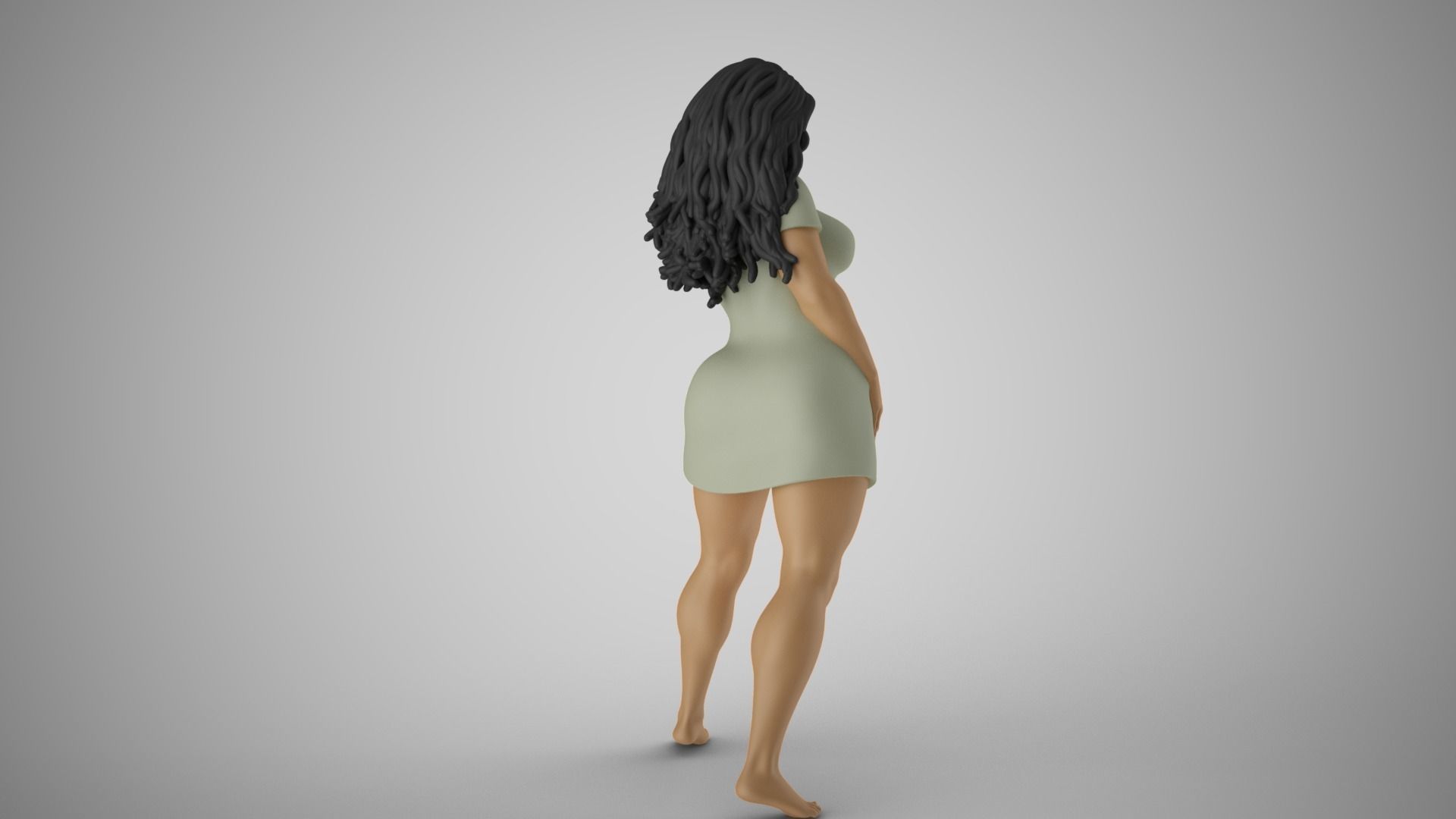 Girl Captivating Scent 2 3D print model_6