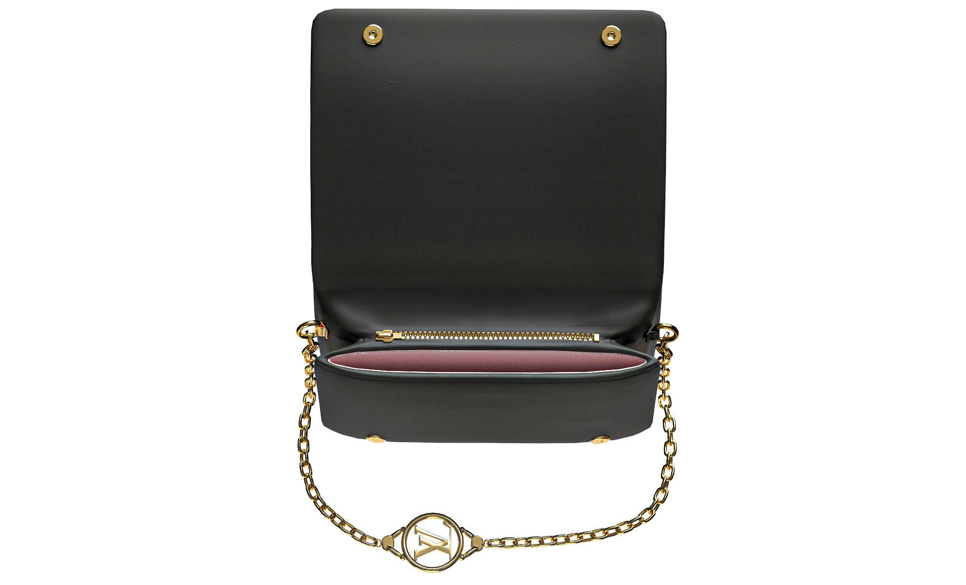 Louis Vuitton Pochetter Coussin Low-poly 3D model_4