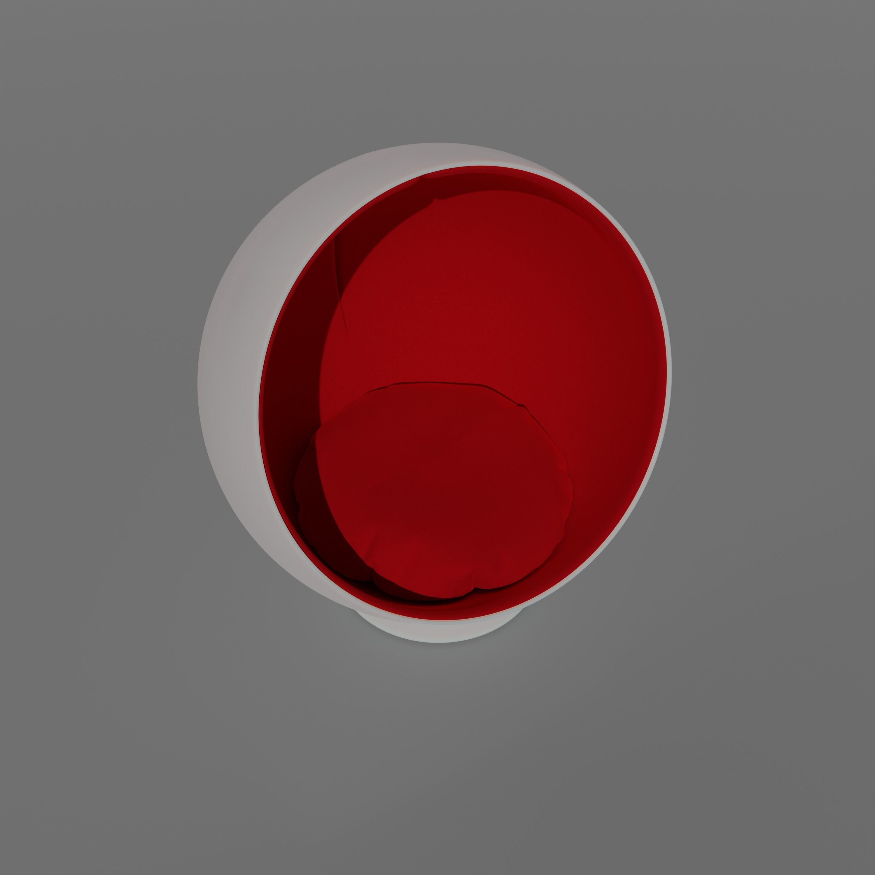 Modern ball chair 3D model_6