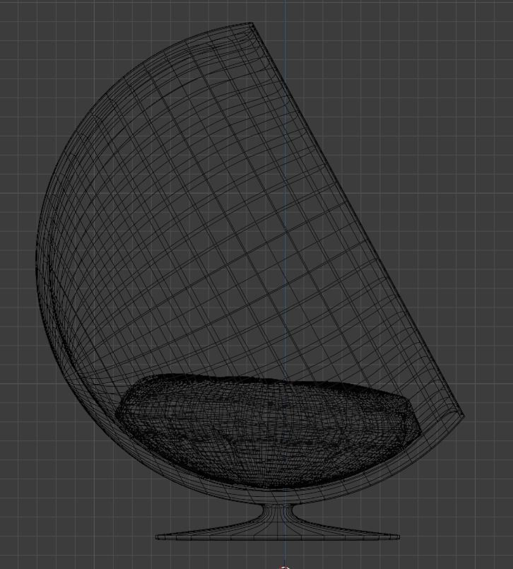 Modern ball chair 3D model_10