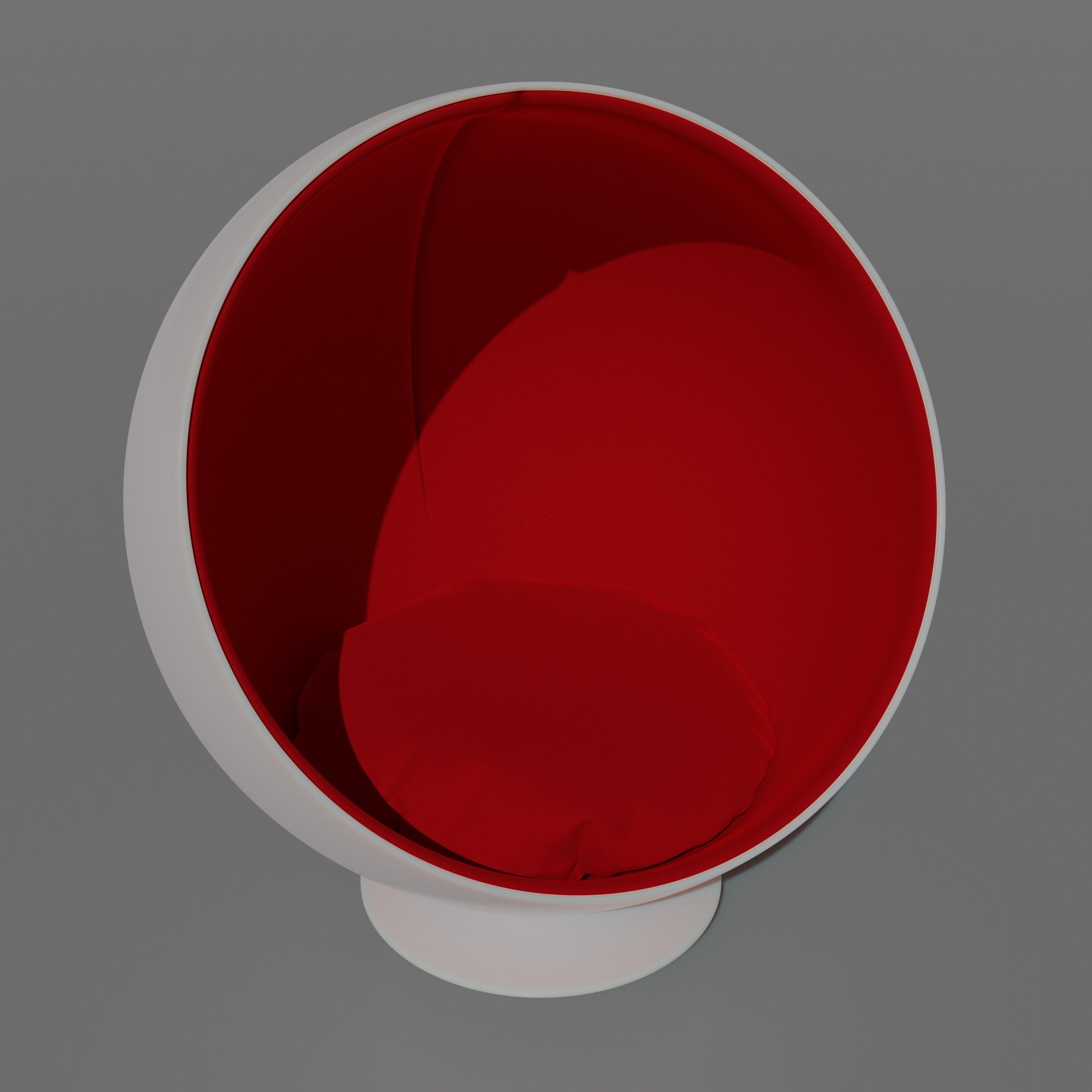 Modern ball chair 3D model_5