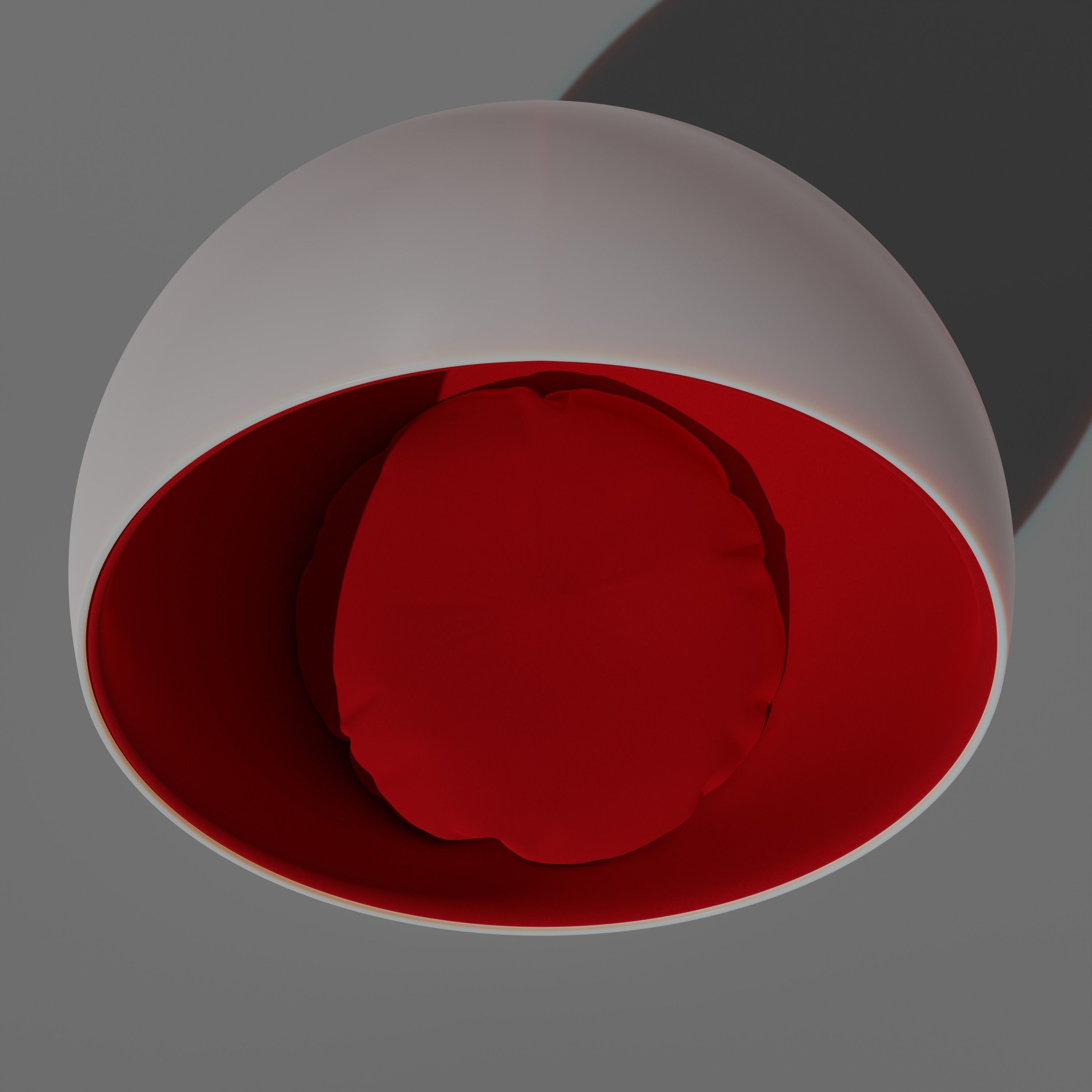 Modern ball chair 3D model_3