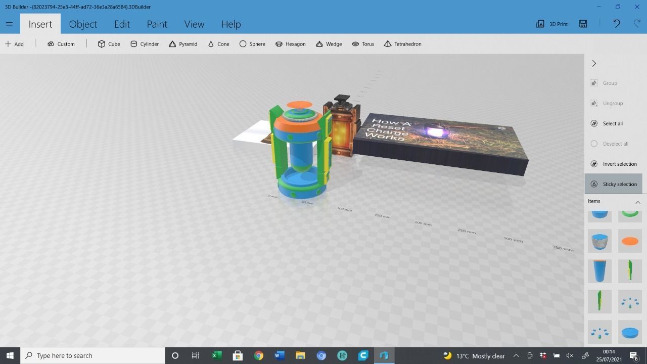 marvel Loki TVA accessories tem pad reset charge and baton 3D print model_13