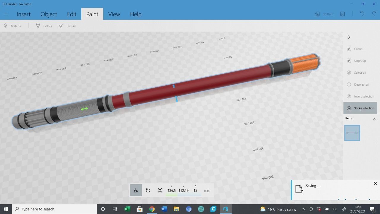 marvel Loki TVA accessories tem pad reset charge and baton 3D print model_5