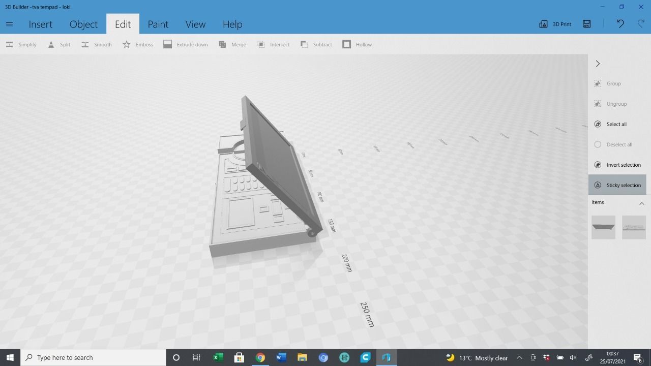 marvel Loki TVA accessories tem pad reset charge and baton 3D print model_12