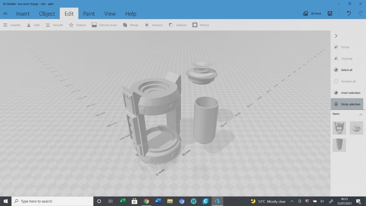 marvel Loki TVA accessories tem pad reset charge and baton 3D print model_15